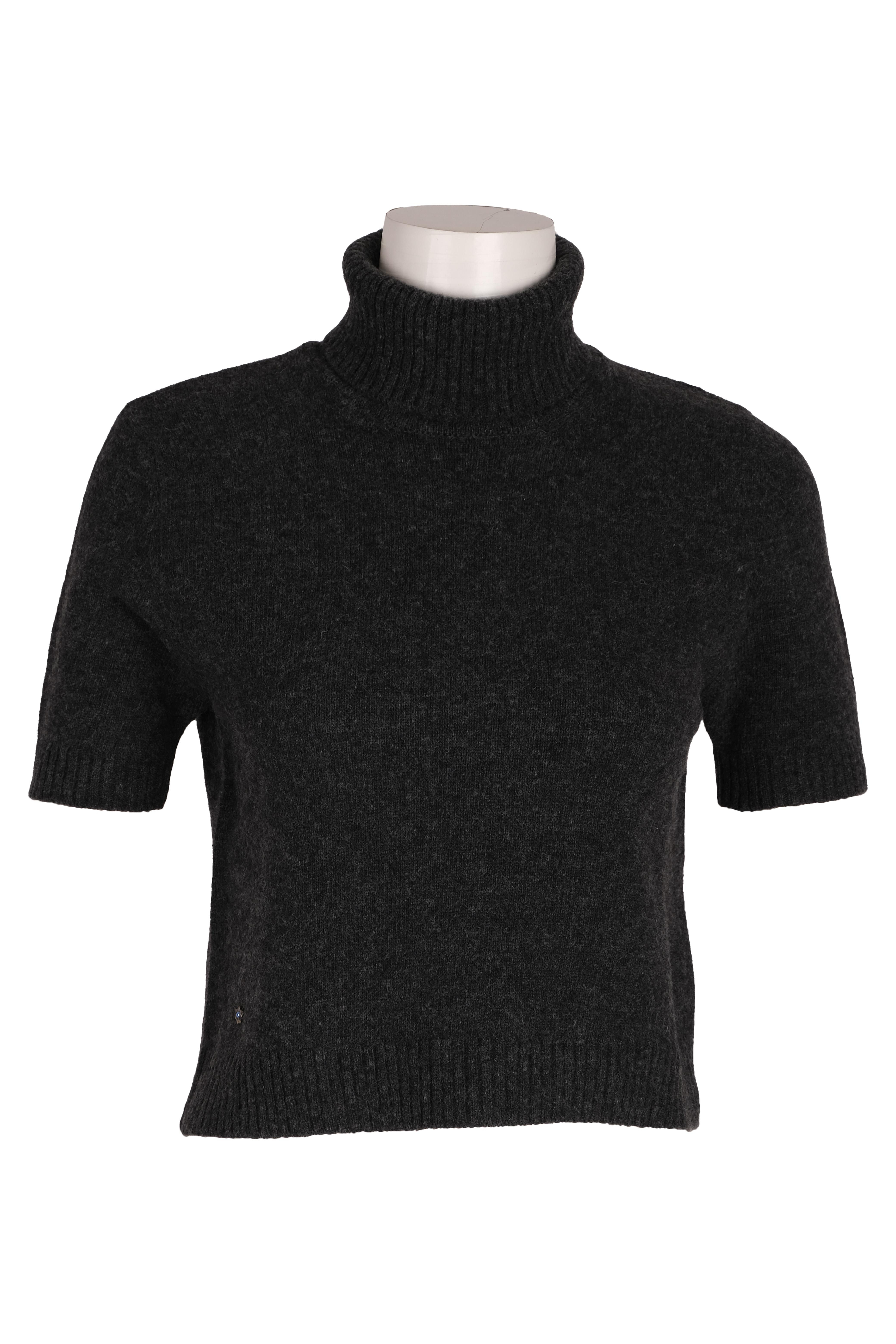 BLUTriko / HırkaBLU Tam Balıkçı Yaka Kısa Kol Triko Bluz