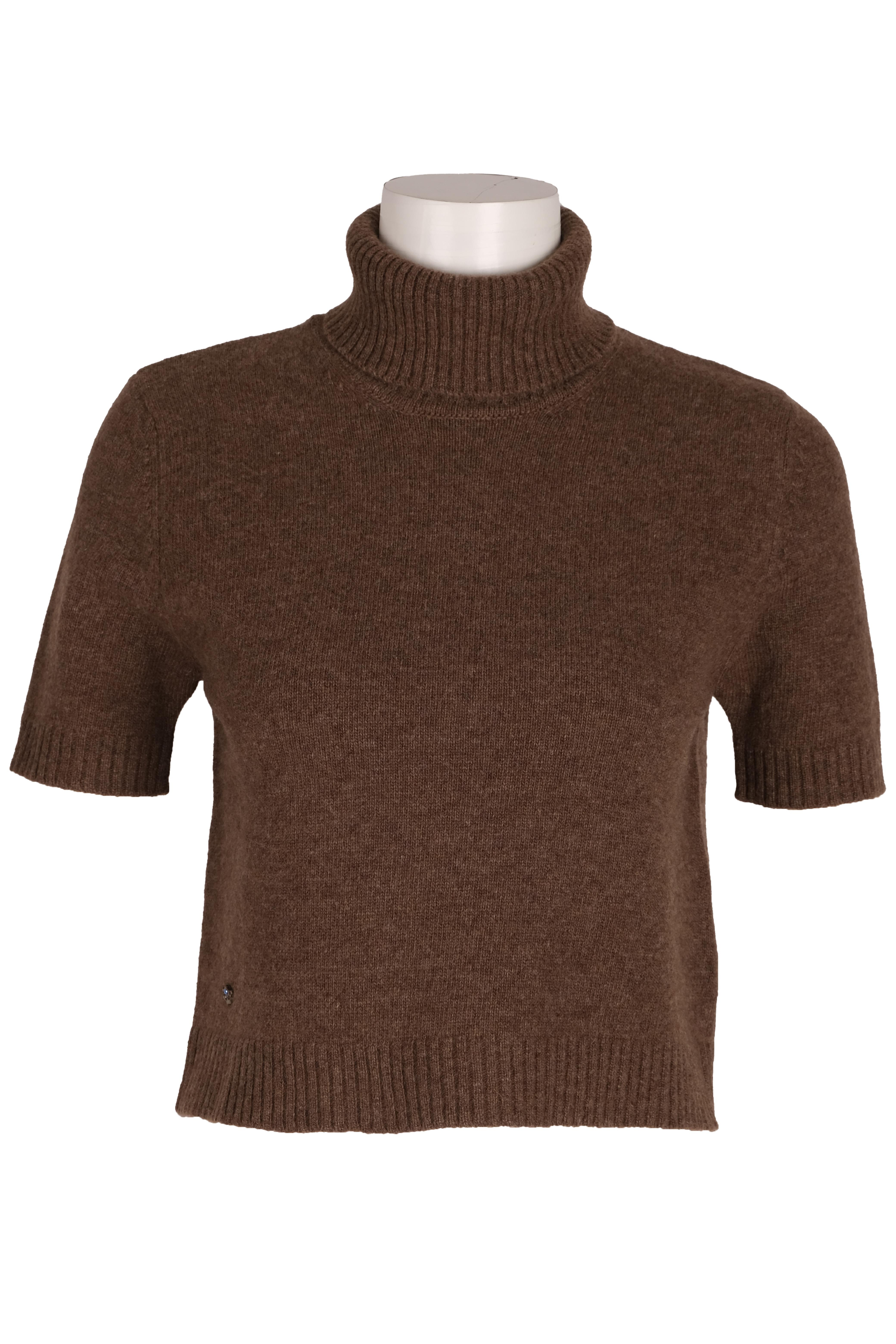 BLUTriko / HırkaBLU Tam Balıkçı Yaka Kısa Kol Triko Bluz