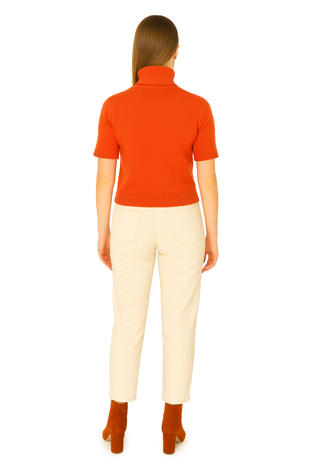 BLUTriko / HırkaBLU Tam Balıkçı Yaka Kısa Kol Triko Bluz