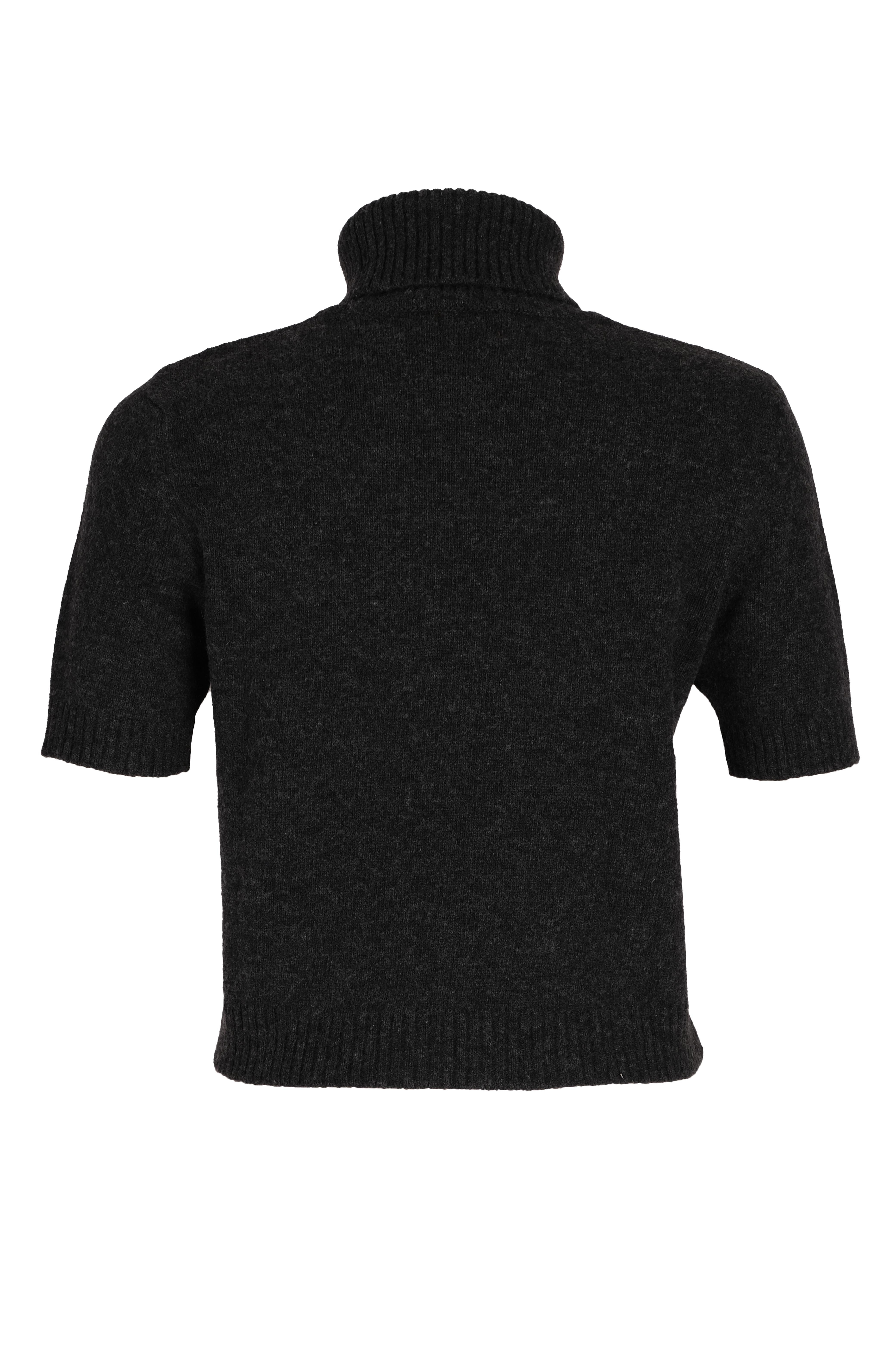 BLUTriko / HırkaBLU Tam Balıkçı Yaka Kısa Kol Triko Bluz