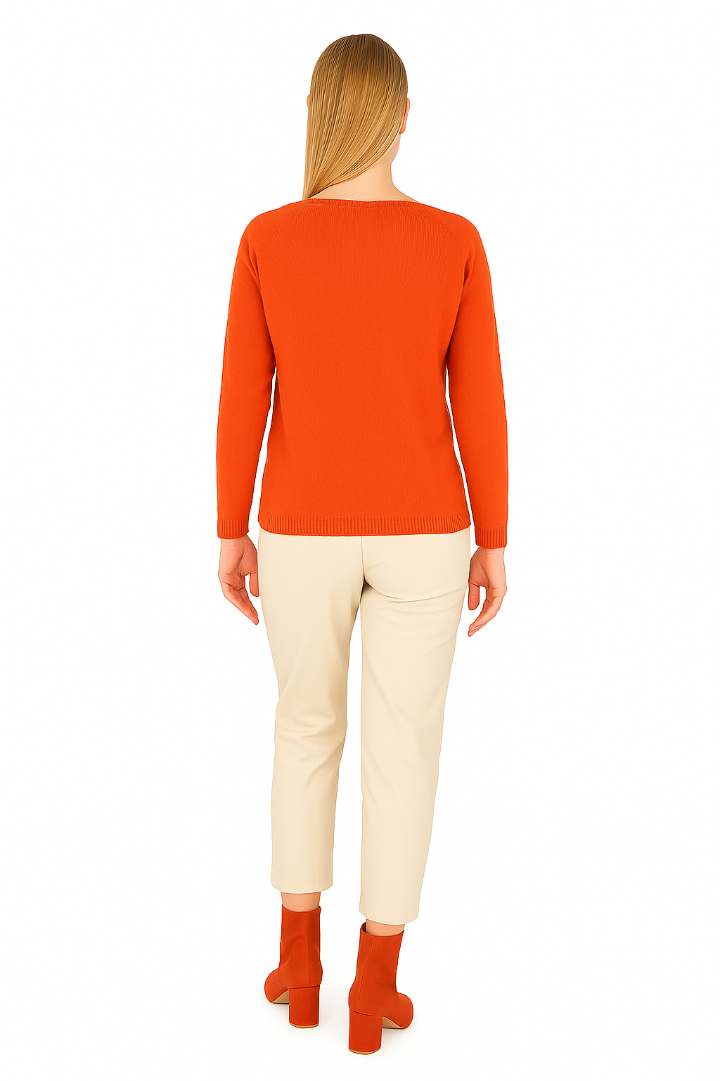 BLUTriko / HırkaBLU V Dekolte Kayık Yaka Triko Bluz