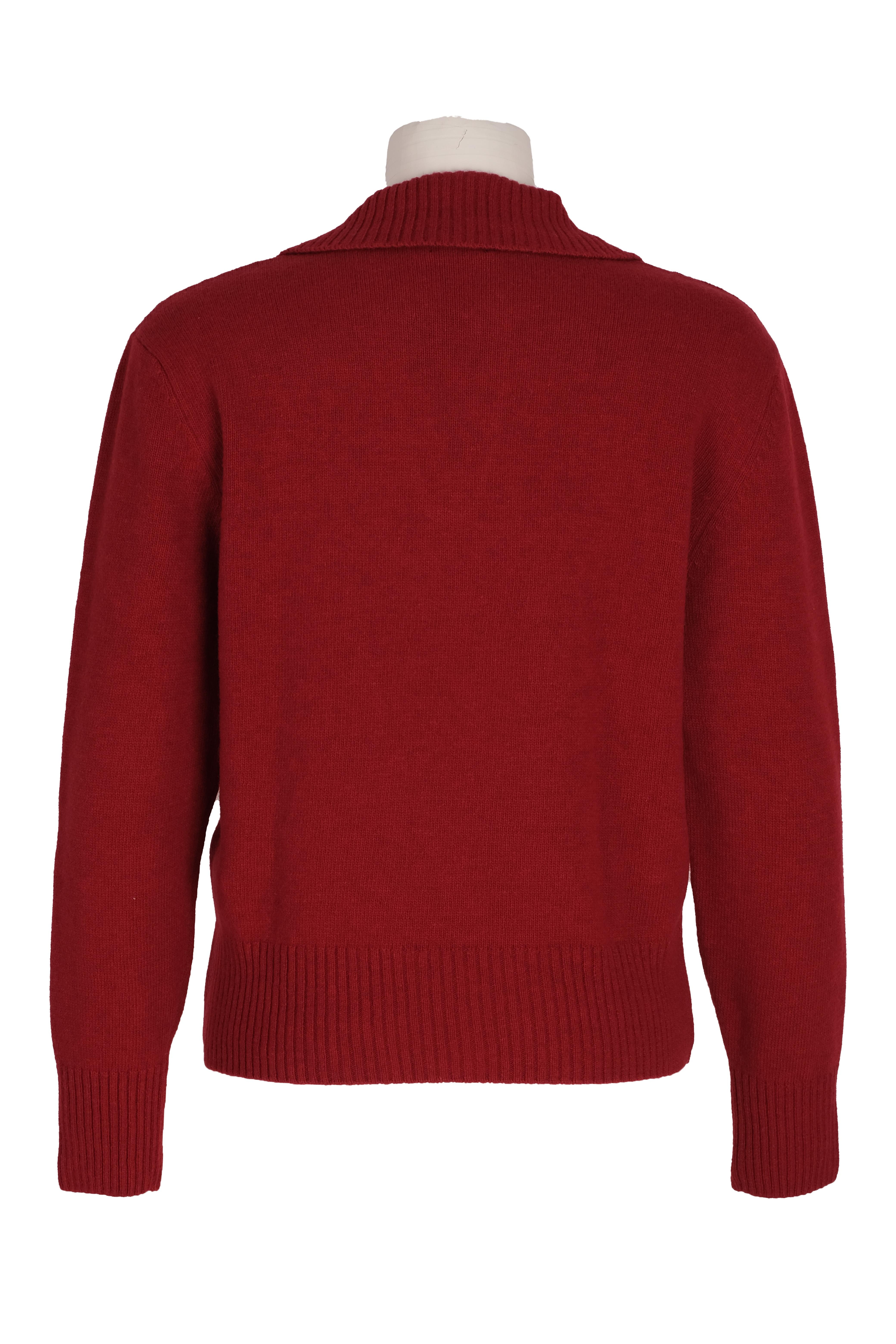 BLUTriko / HırkaBLU V-Polo Yaka Uzun Triko Bluz