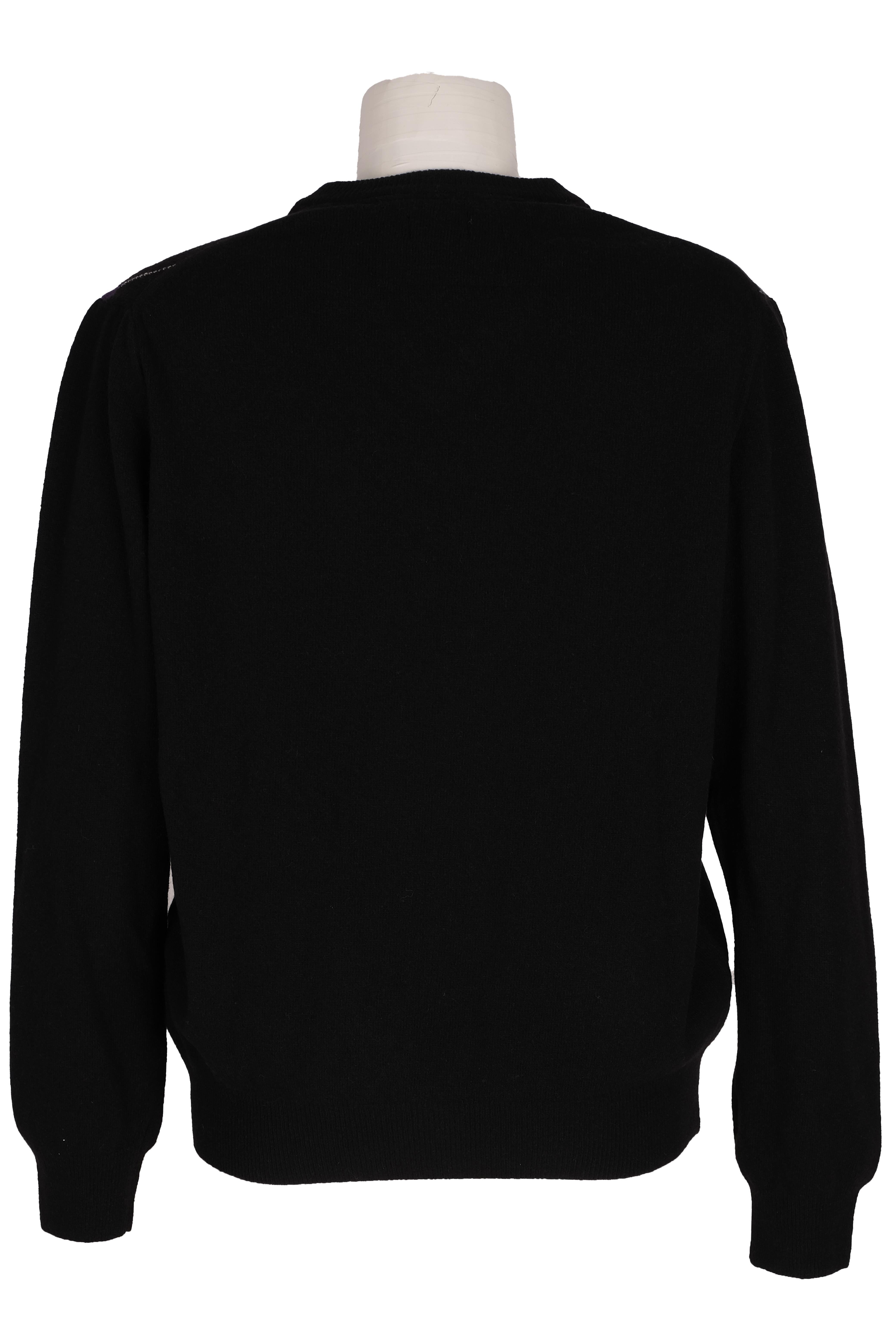 BLUTriko / HırkaBLU V Yaka Baklava Desenli Triko