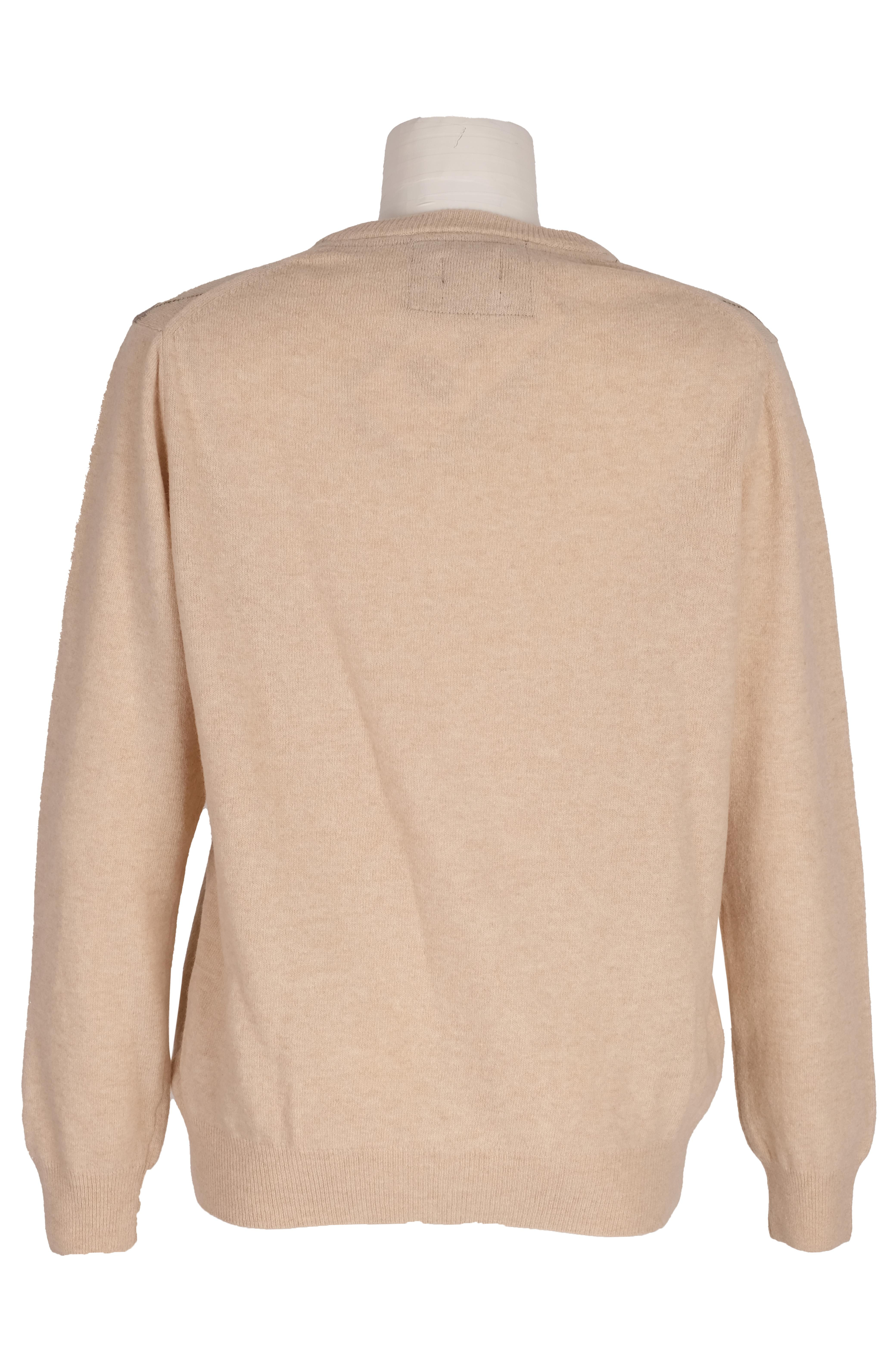 BLUTriko / HırkaBLU V Yaka Baklava Desenli Triko