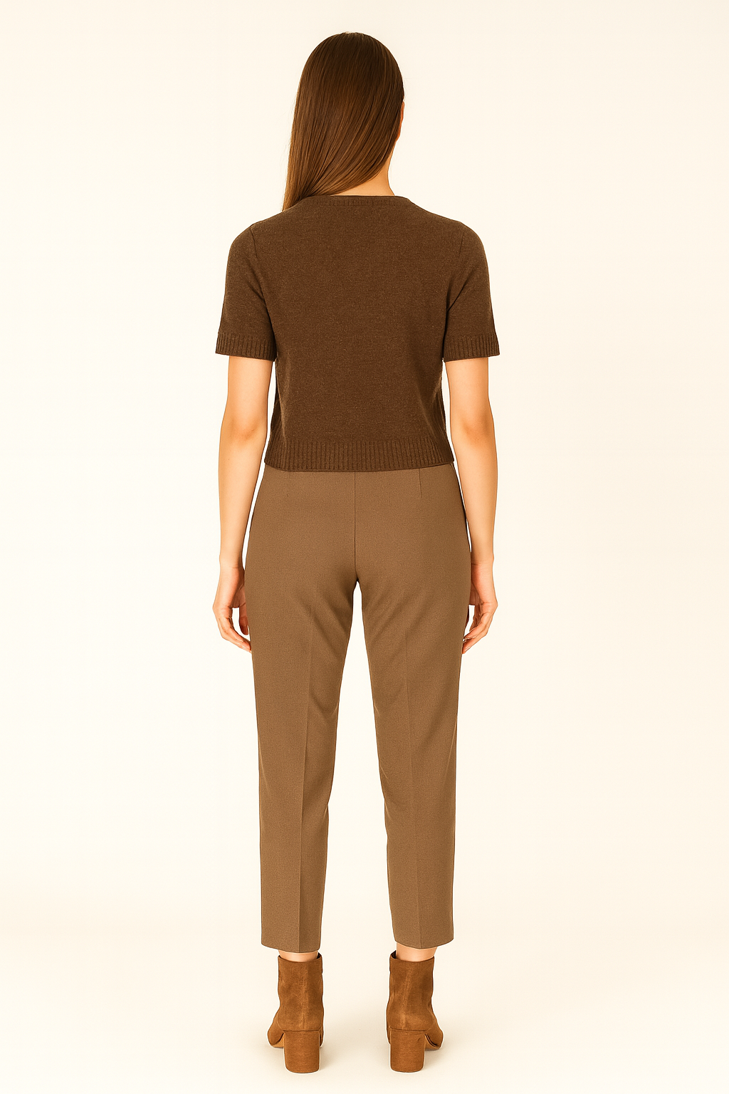 BLUTriko / HırkaBLU V Yaka Kısa Kol Kısa Triko Bluz