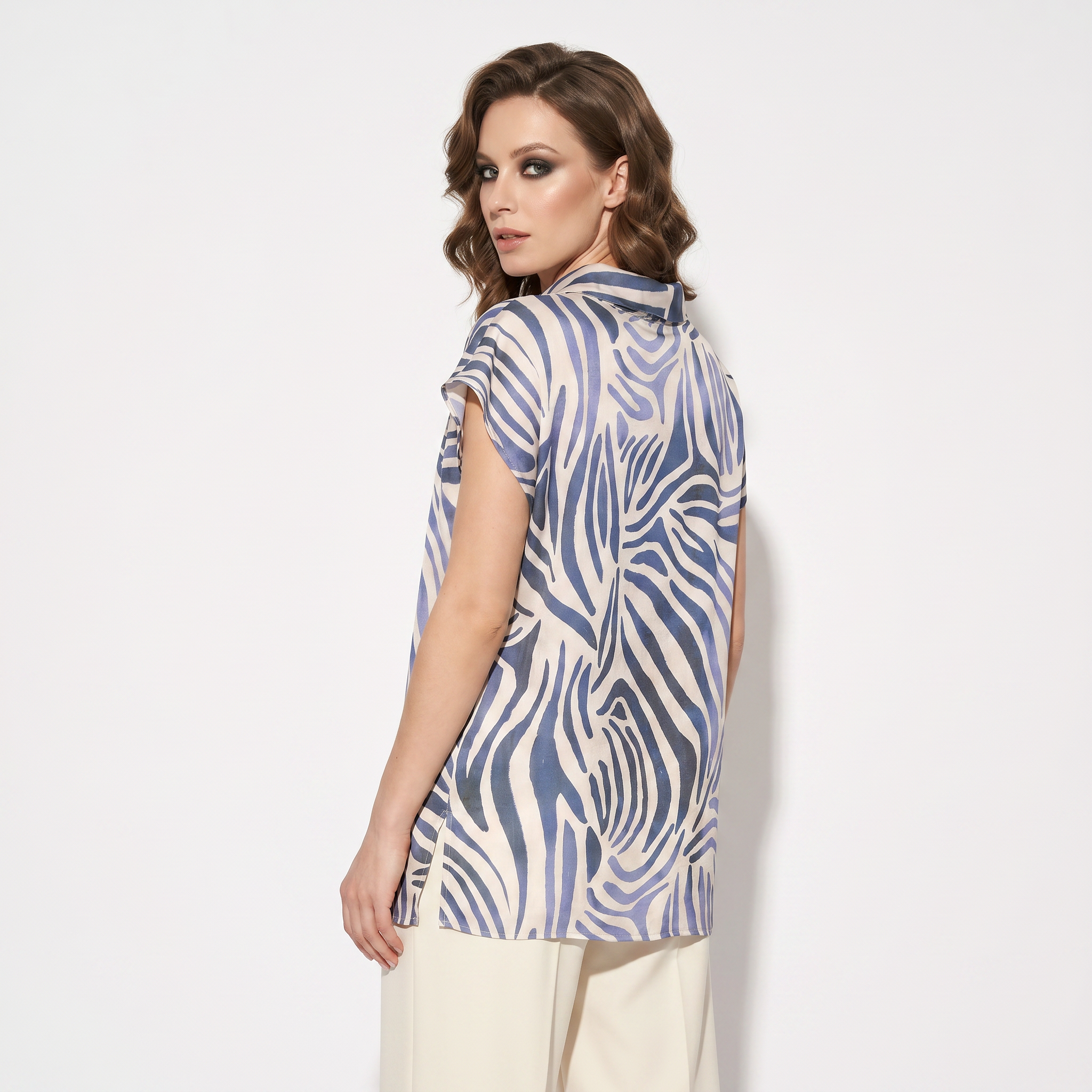 BLUTunikBLU Dökümlü Dik Yaka Tunik