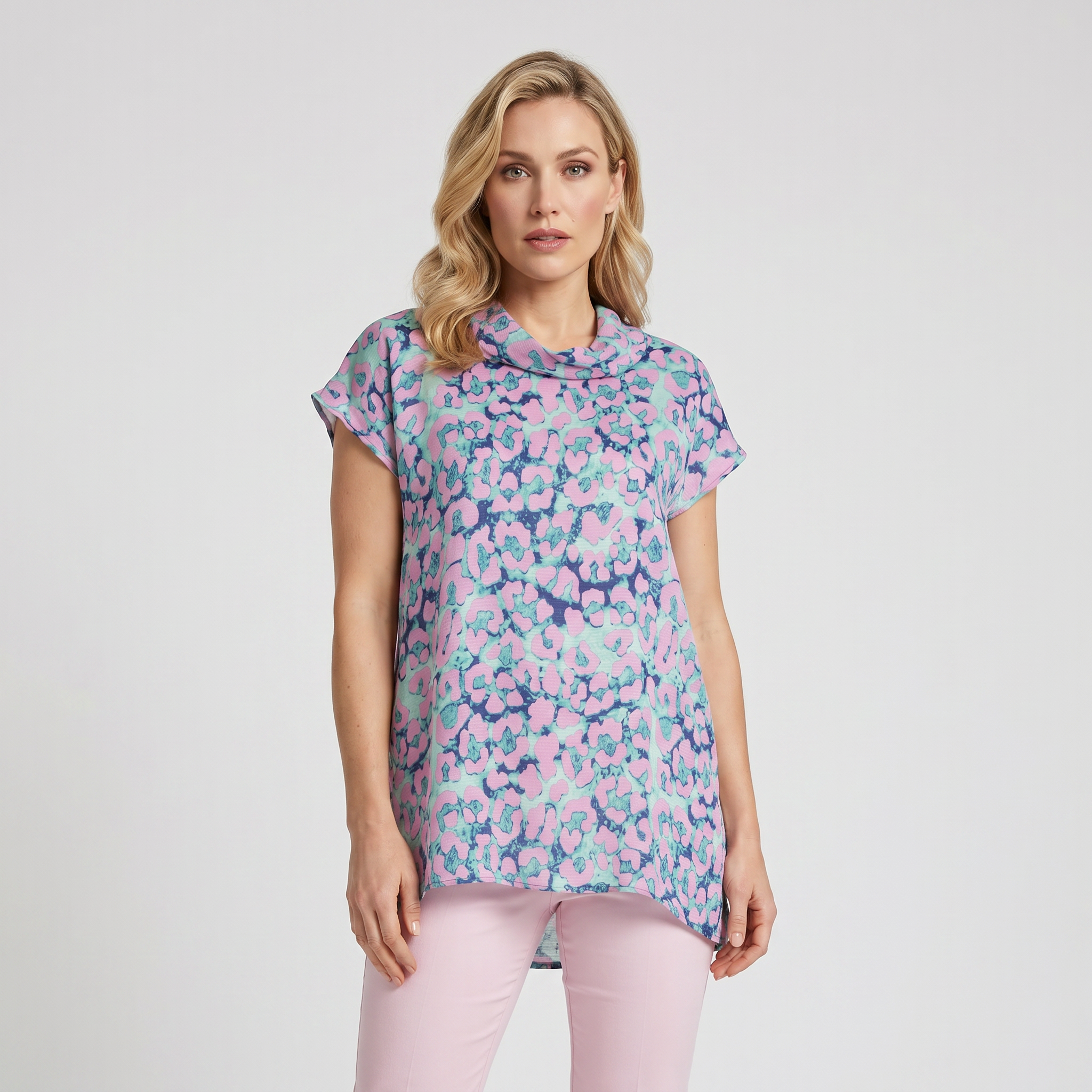 BLUTunikBLU Dökümlü Dik Yaka Tunik
