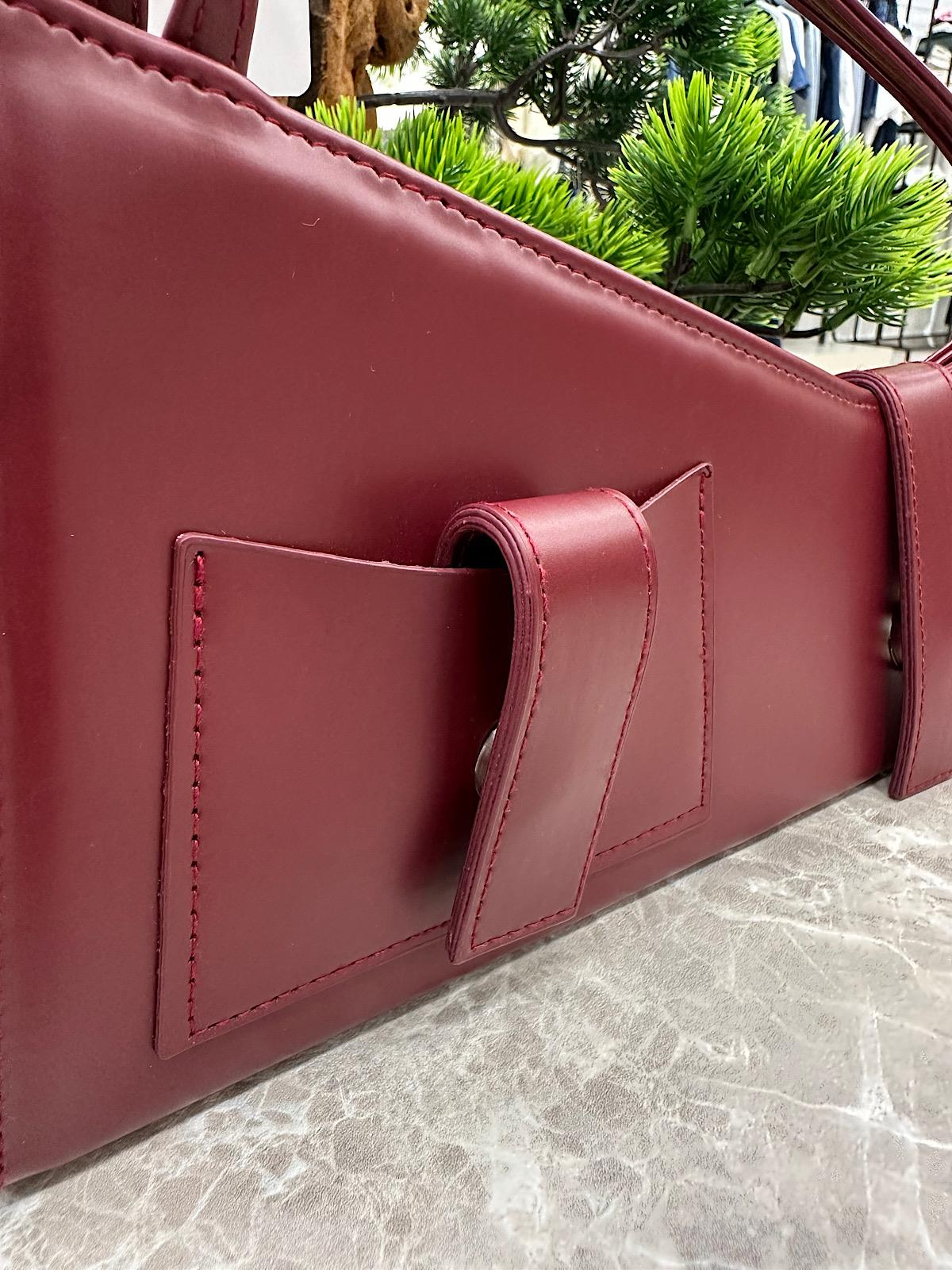 Asimetrik Çanta BORDO-23YAKS000033