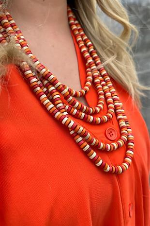 Bambu Kolye TURUNCU-23MeAKS00002