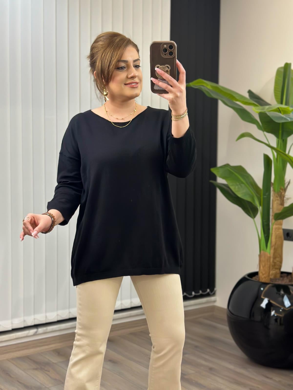 Fakir Kol Triko SİYAH-23MeUST00073