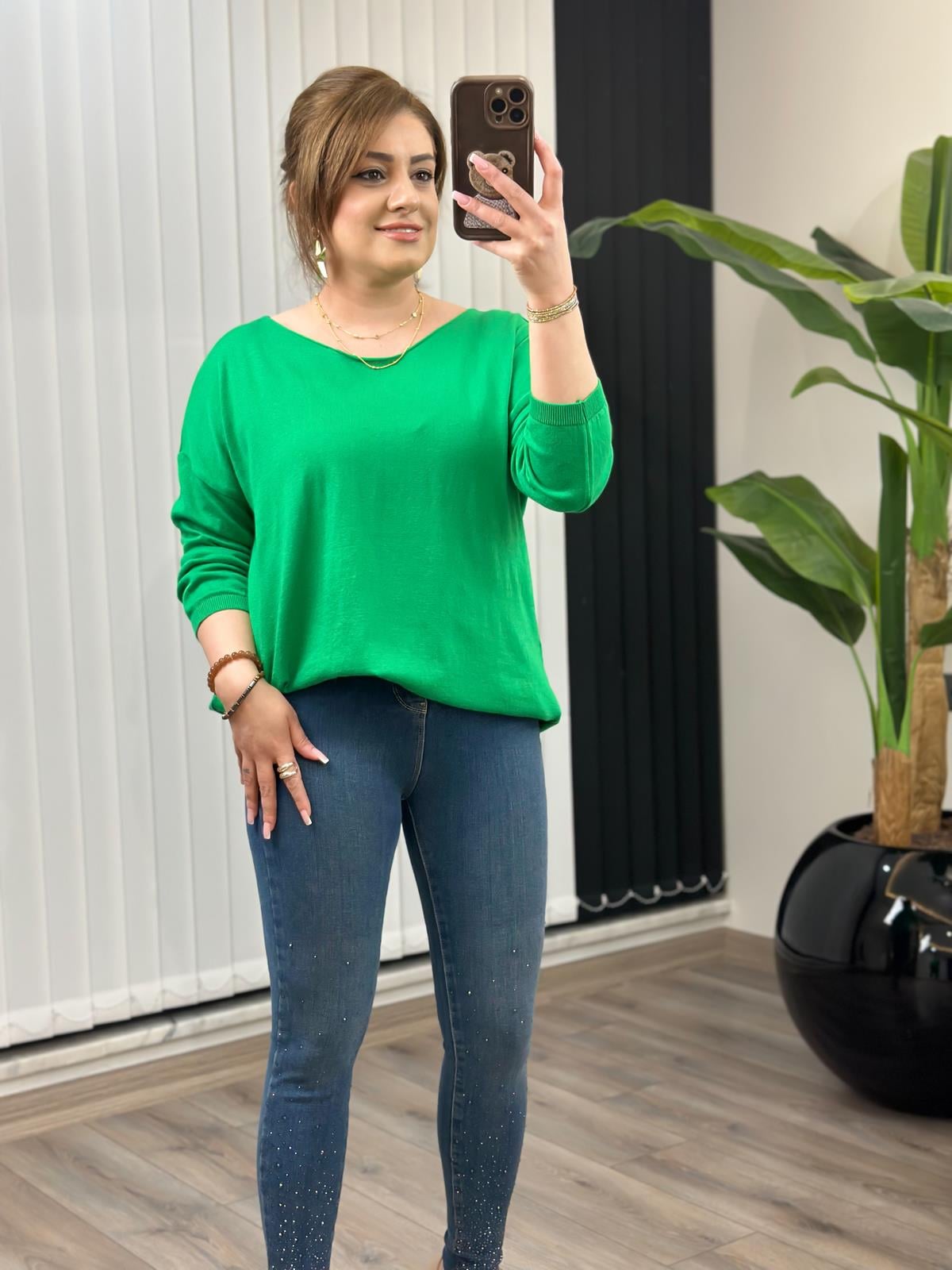 Fakir Kol Triko YEŞİL-23MeUST00073