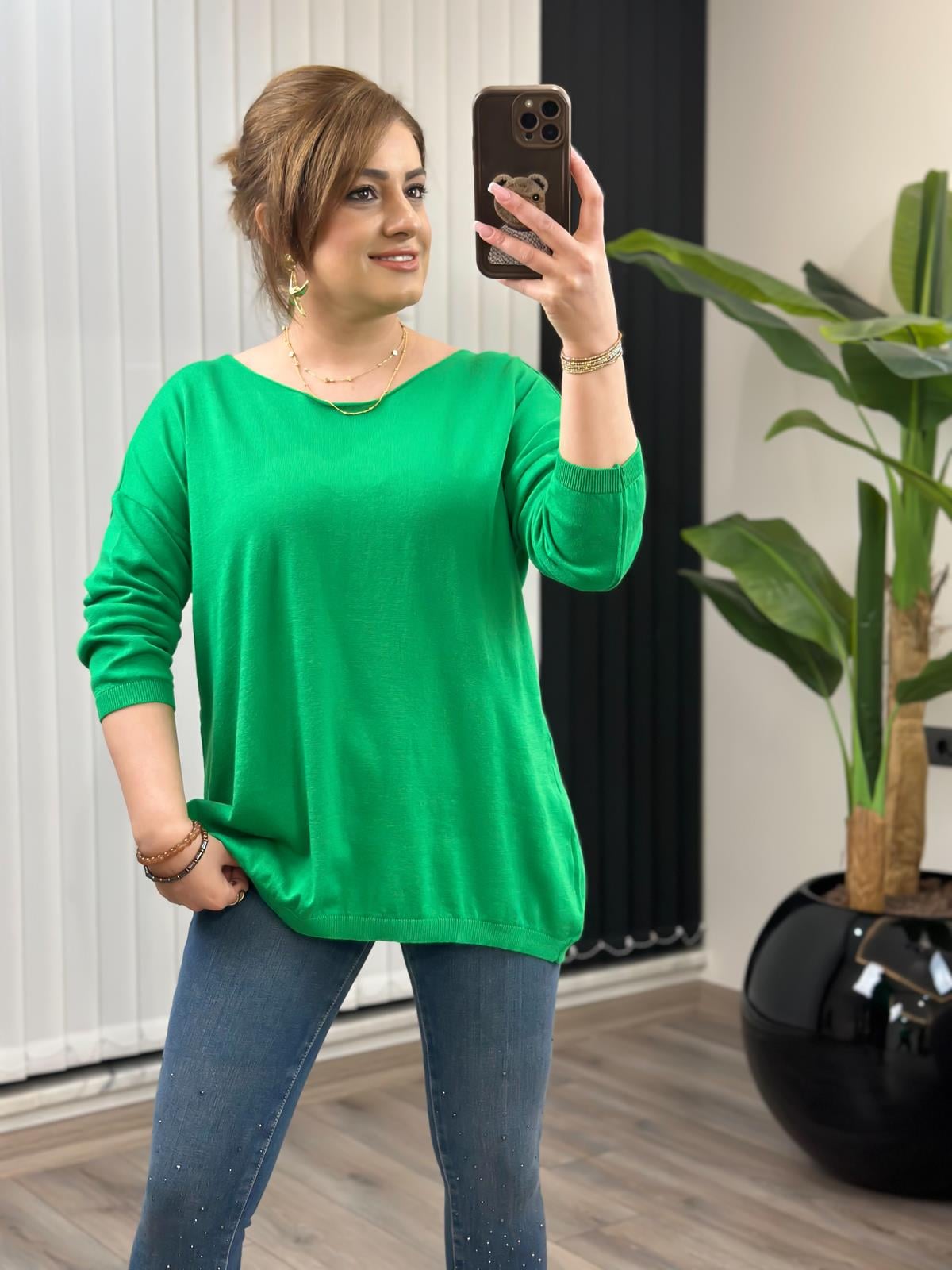 Fakir Kol Triko YEŞİL-23MeUST00073