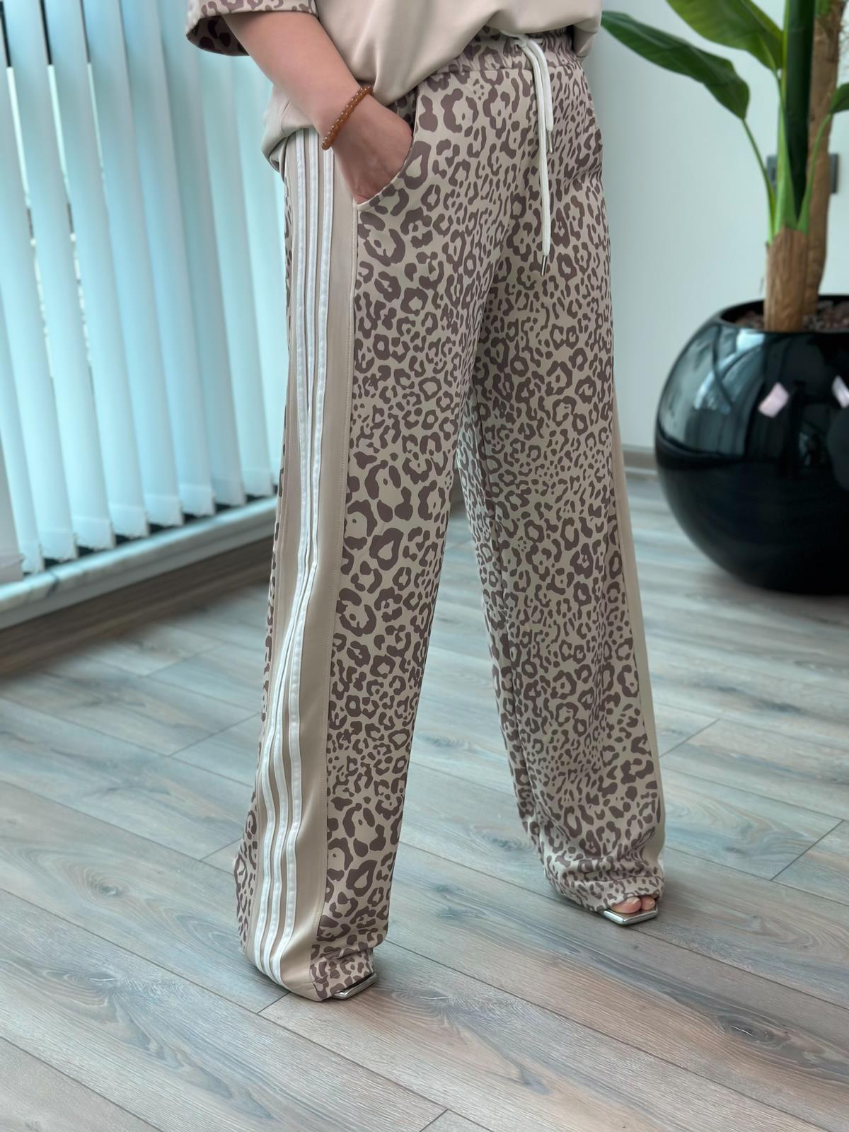 Leopar Detaylı İkili Takım BEJ-23MeUST00147