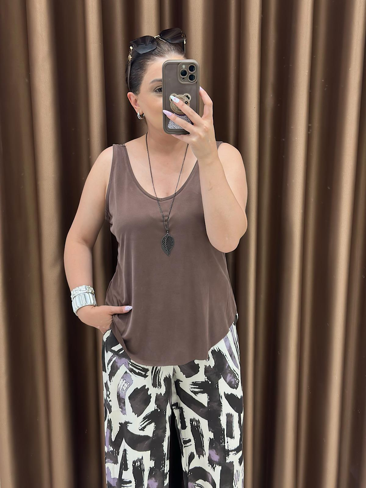 Modal Bluz KAHVE-23YUST000279