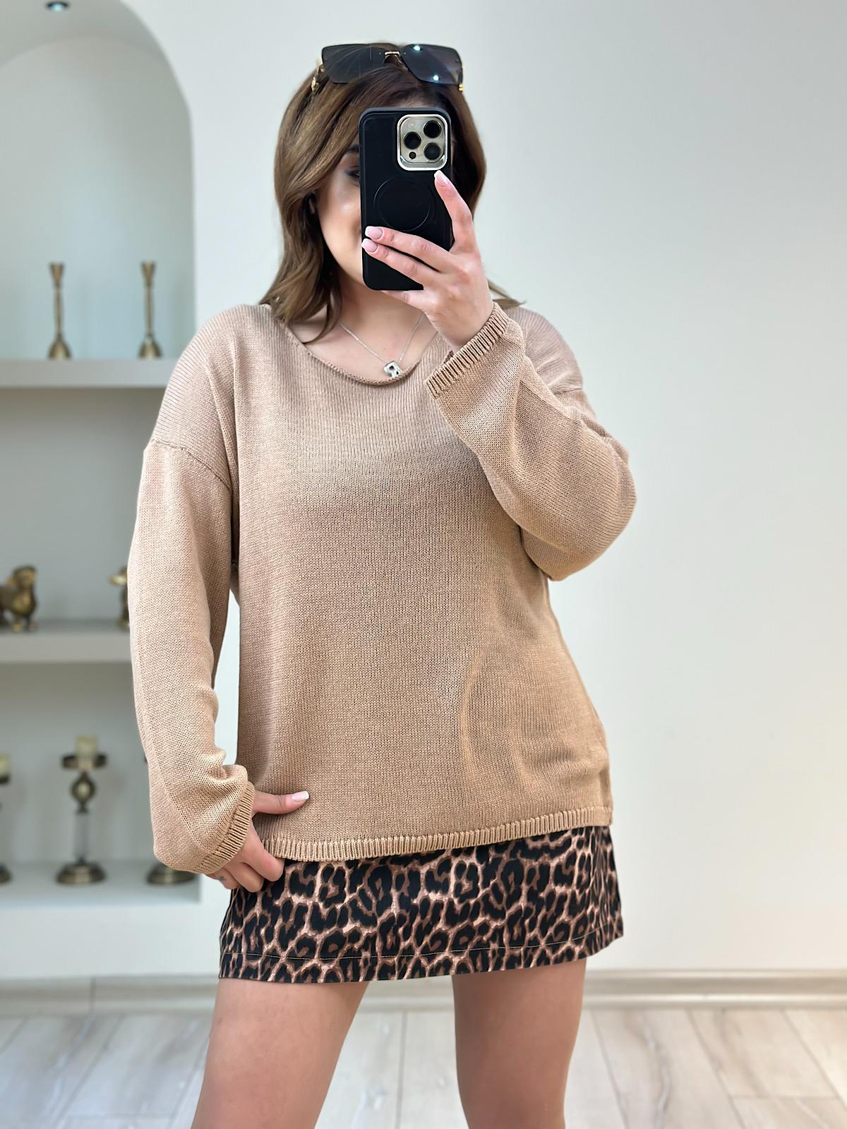 Naturel Yaka Basic Triko BEJ-23YUST000169