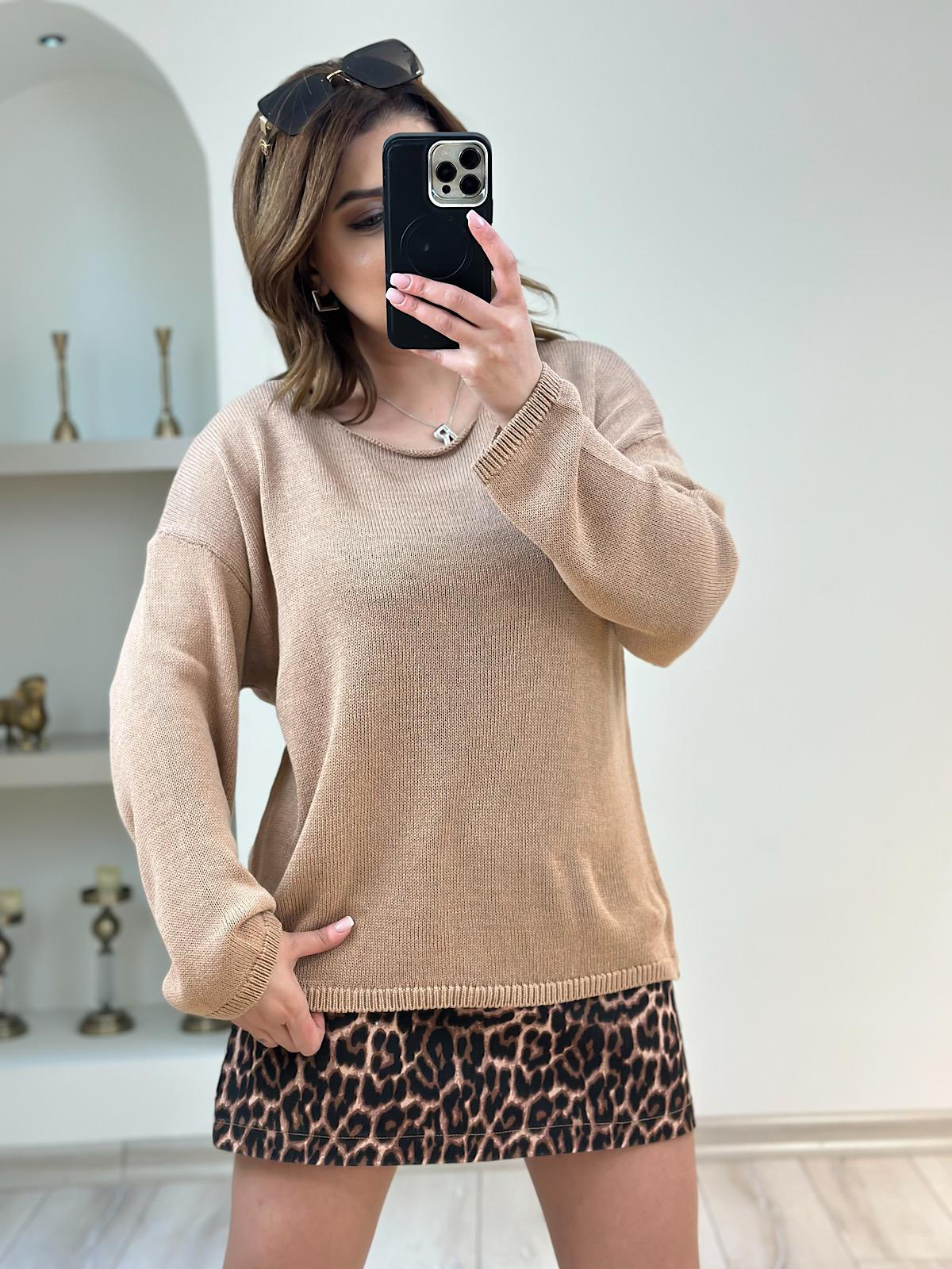 Naturel Yaka Basic Triko BEJ-23YUST000169