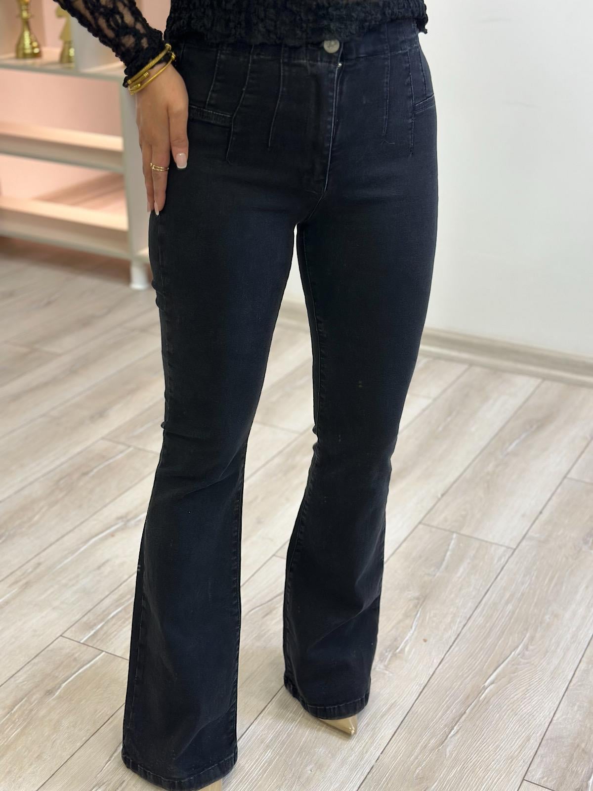 Pensli İspanyol Paça Jean FÜME-23YALT000071