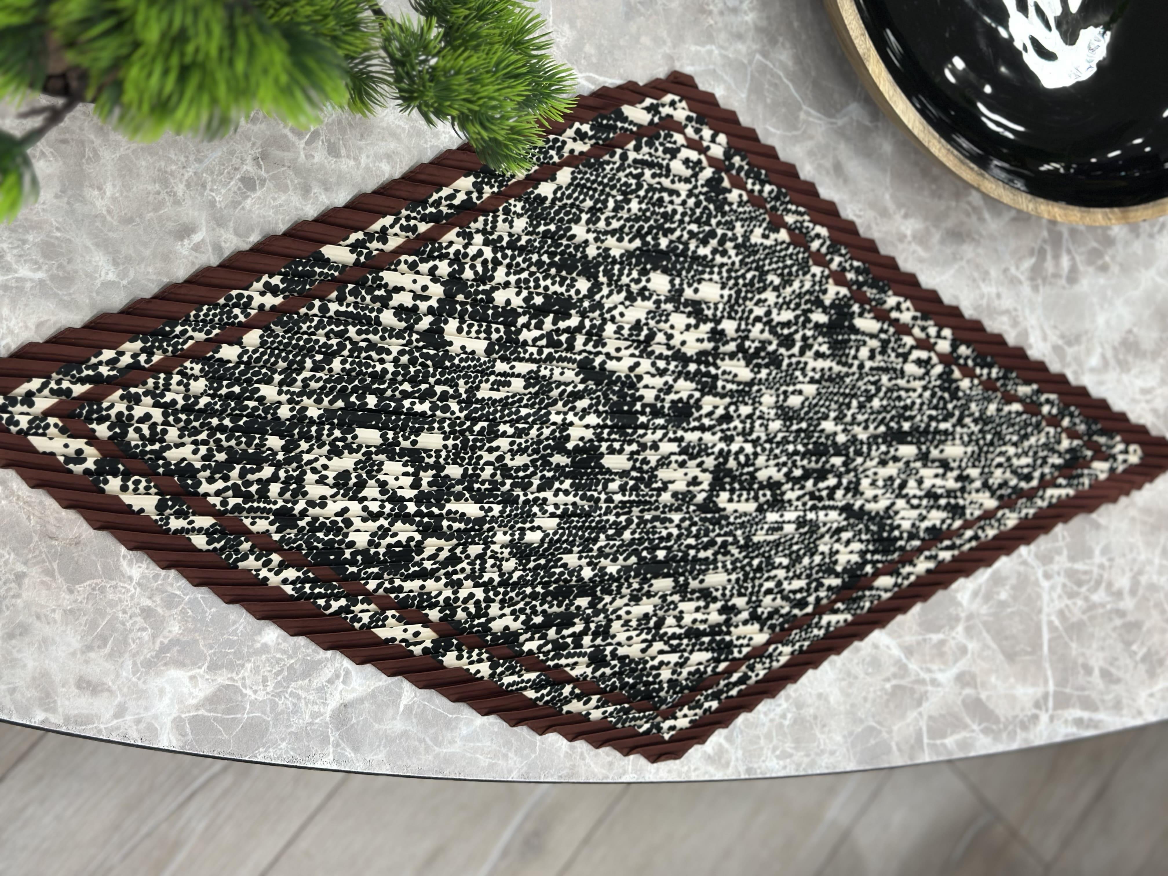 Piliseli Desenli Fular KAHVE-23YAKS000013