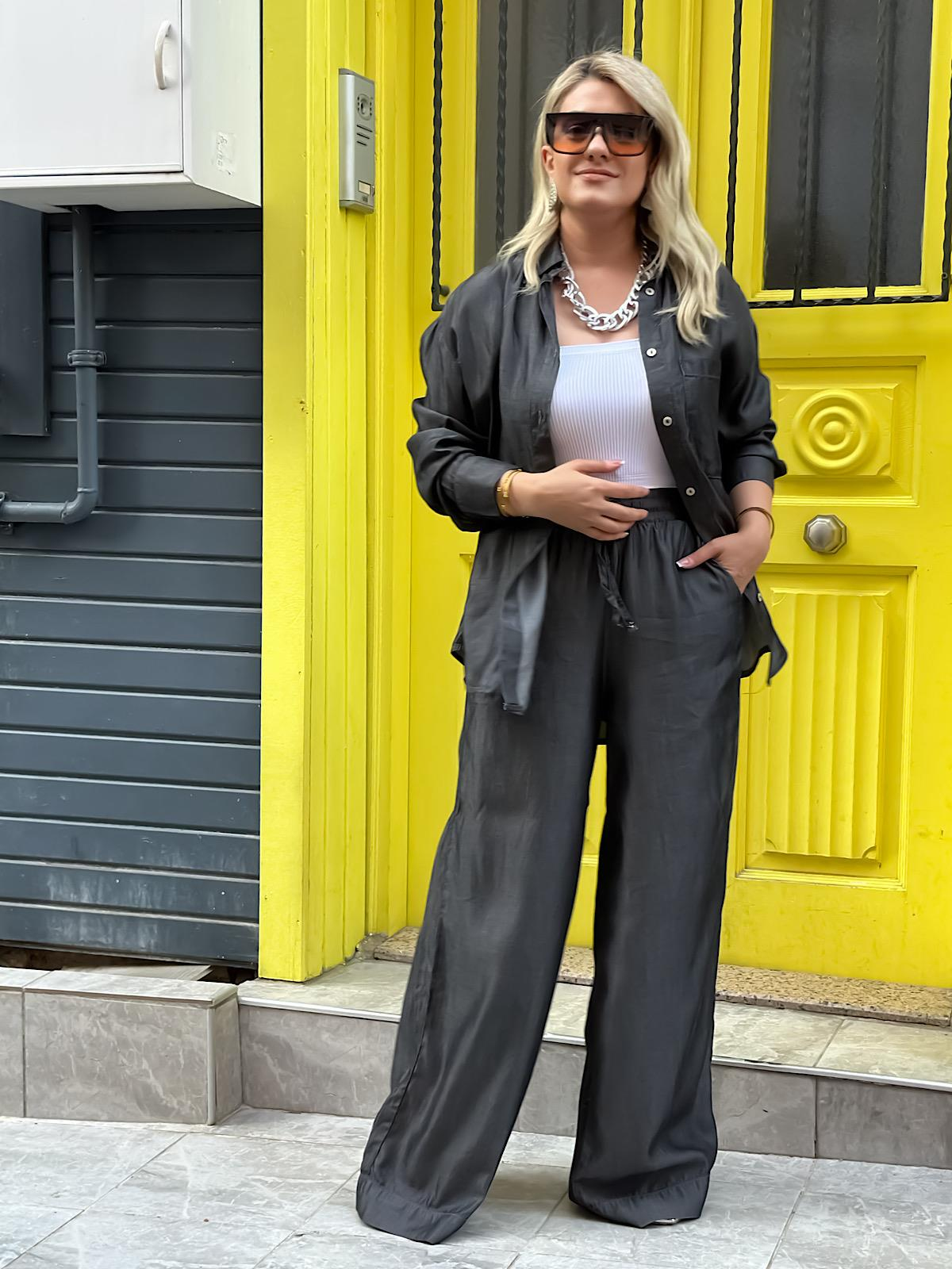 Premium Seri  Denim Takım ANTRASİT-23YUST000111