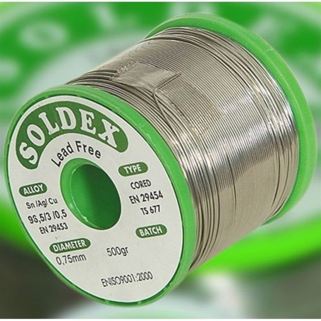 0,75mm 500Gr Kurşunsuz Lehim Teli Sn96,5 Ag3 Cu 0,5