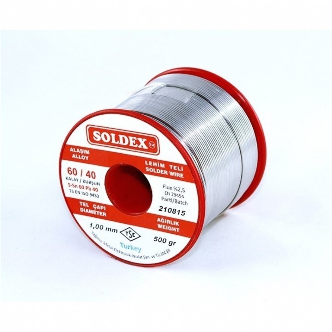 1,00mm 500Gr Soldex Lehim Teli Sn60 Pb40