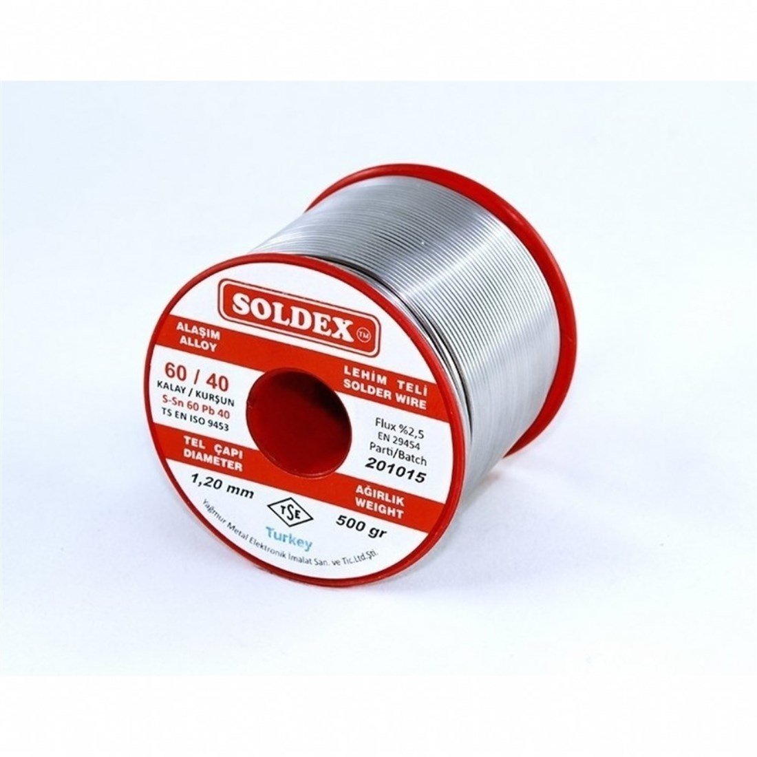 1,20mm 500Gr Soldex Lehim Teli Sn60 Pb40