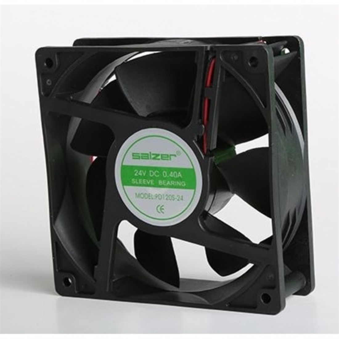 120x120x38 mm 24 v dc salzer sleeve kablolu kare fan