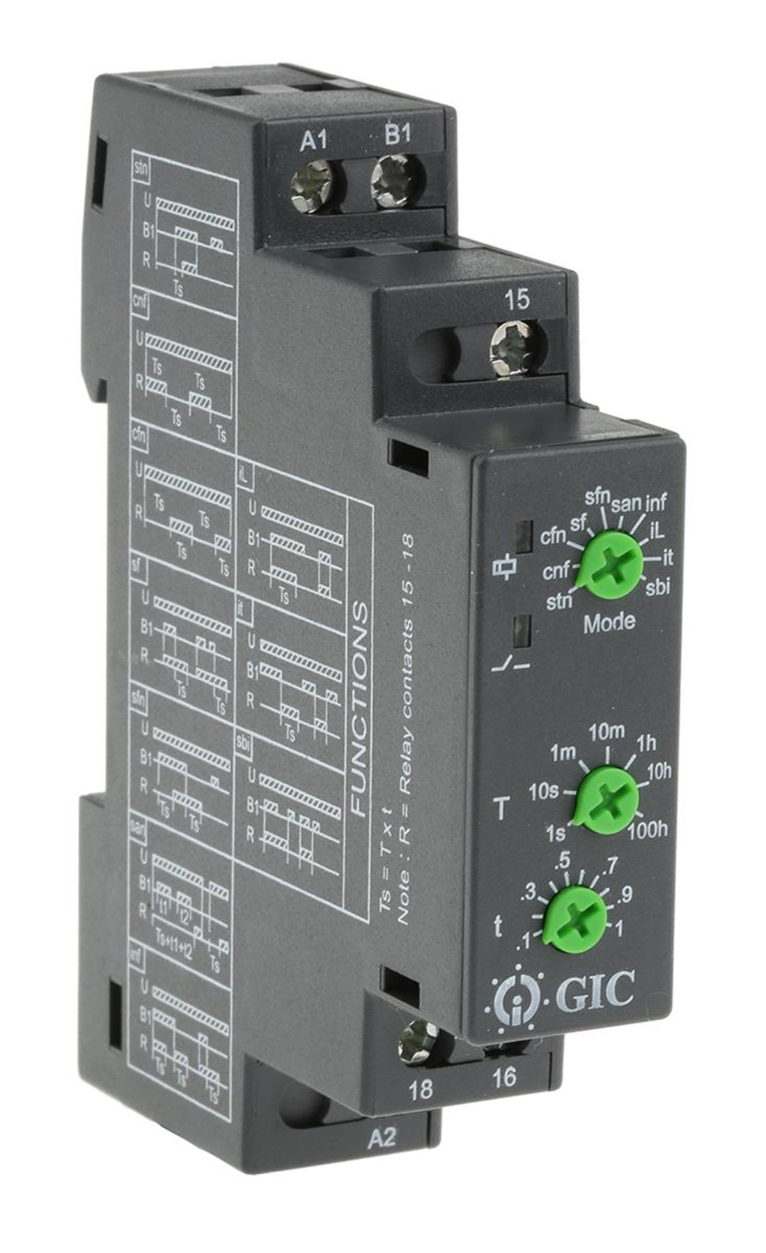 1CMDT0 12-240 AC/DC Multi Fonksiyon Zaman Rölesi