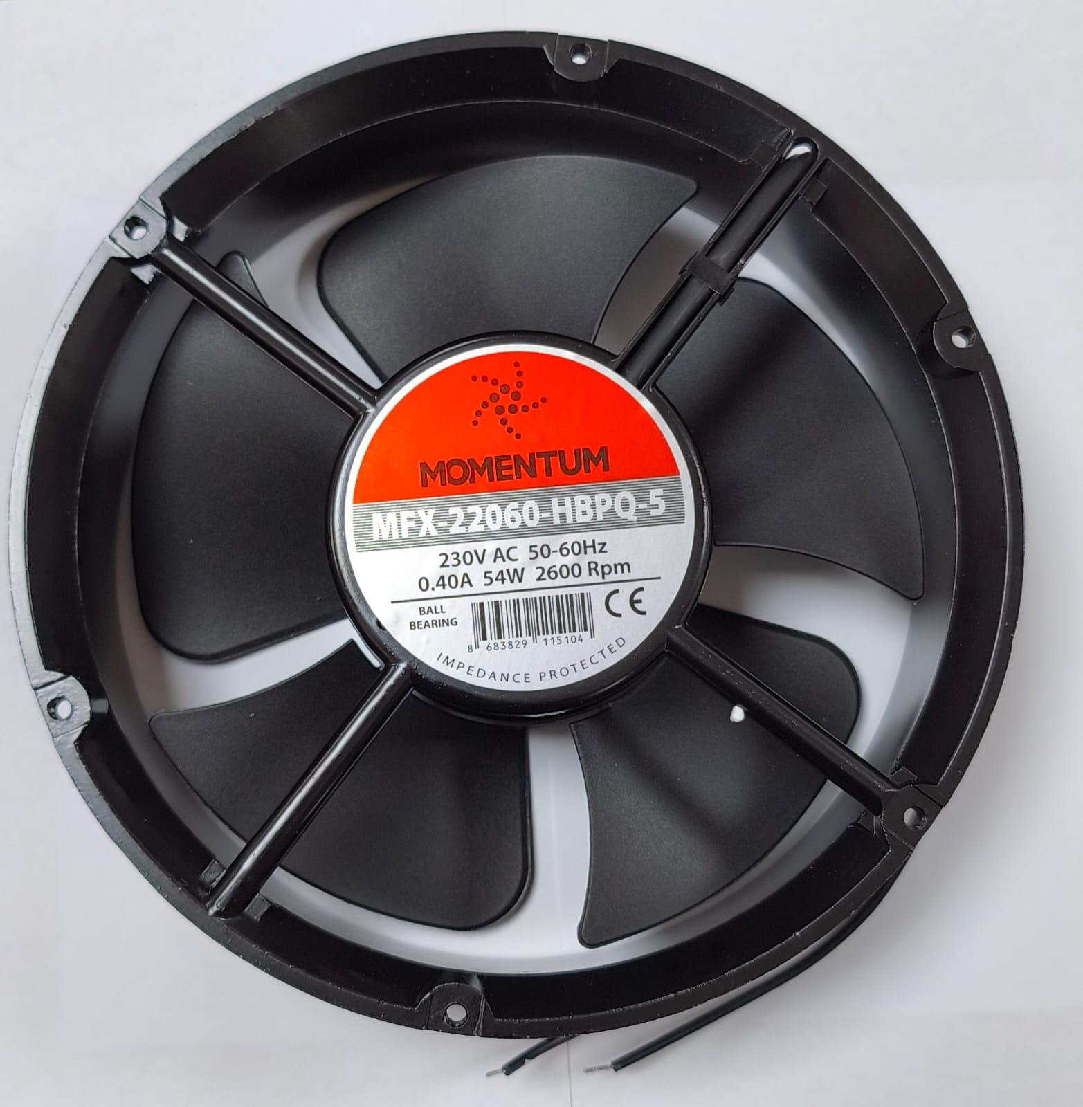 220x220x60 230V AC Oval Fan MFX-22060-HBPQ-5MOMENTUM