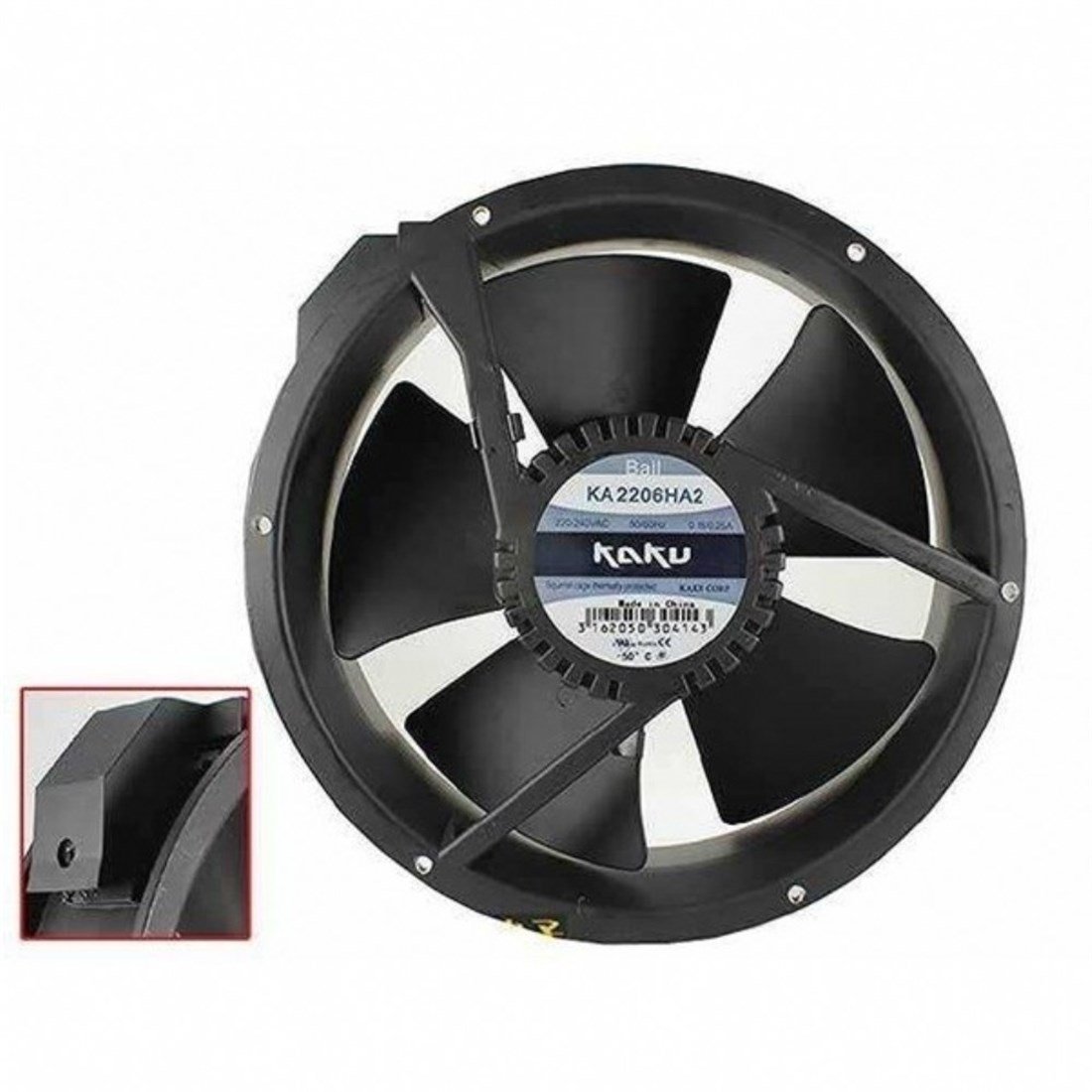 254x254x90 mm Kaku 110V AC Yuvarlak Fan