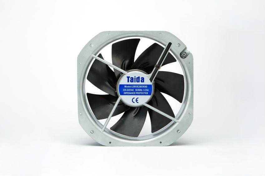 280x280x80 220V AC Metal Kanat Fan