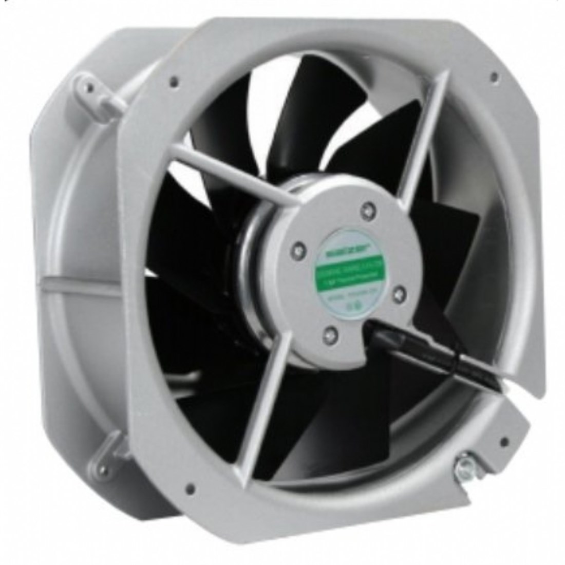 280x280x80 mm 220v ac salzer rulmanlı metal ball kare fan