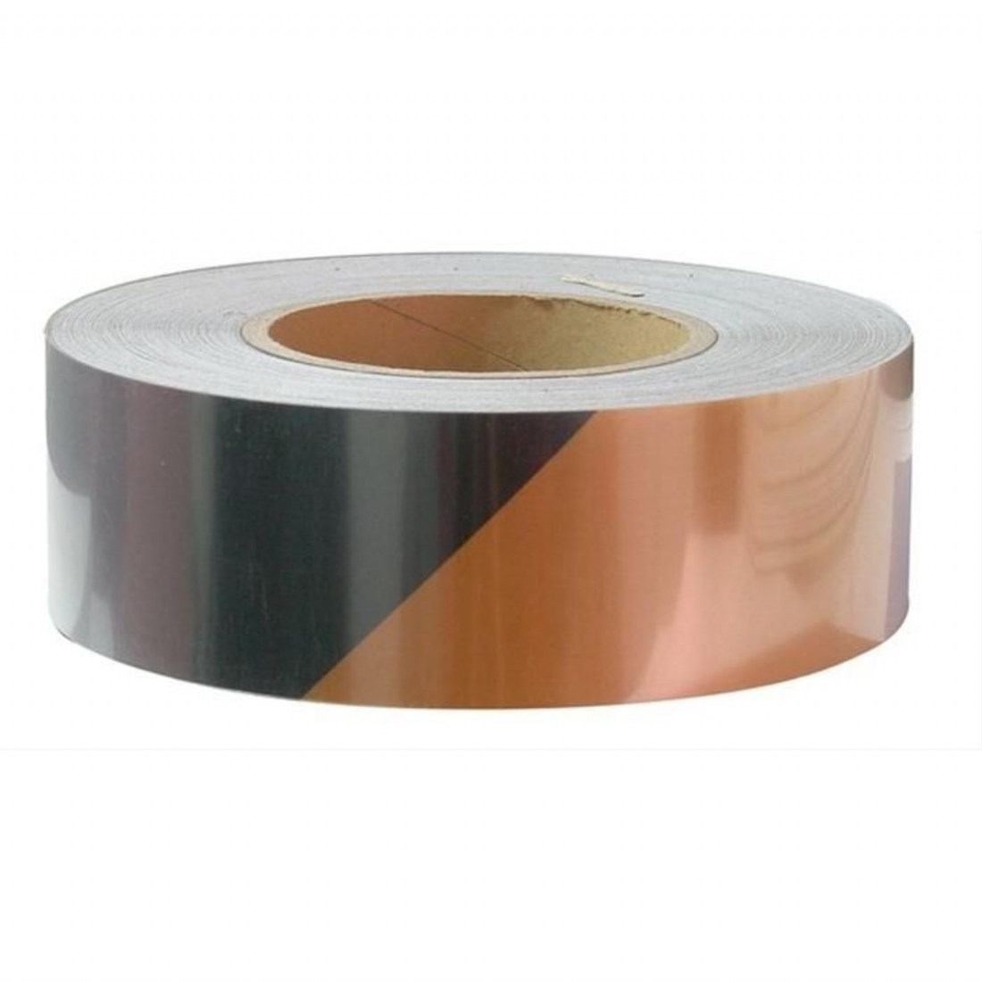 50mm x 23 mt Reflektif Bant Siyah ve Kahverengi Çift