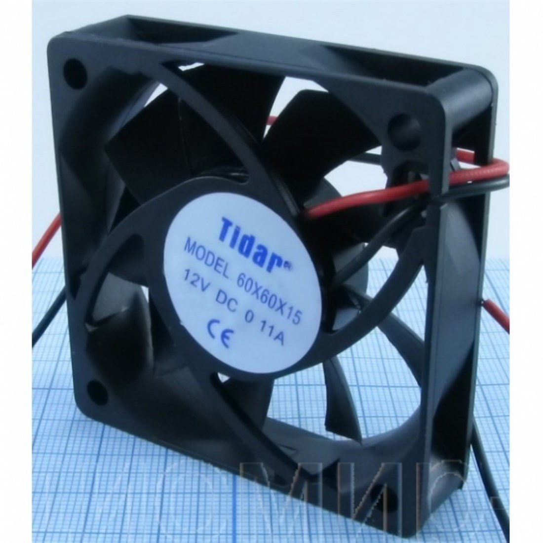 60x60x15 mm 12 vdc tidar kare fan
