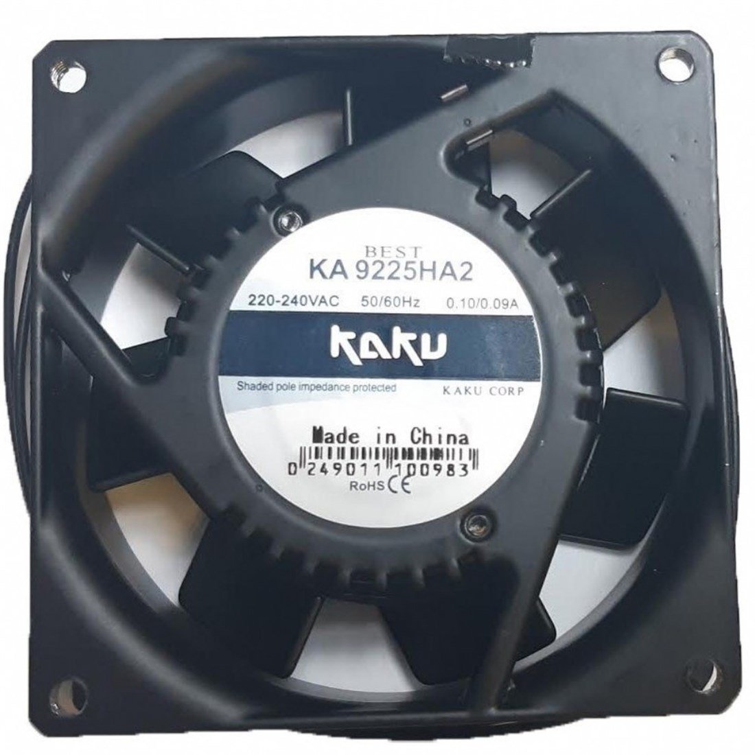 92x92x25 mm Kaku 220V AC Kare Fan