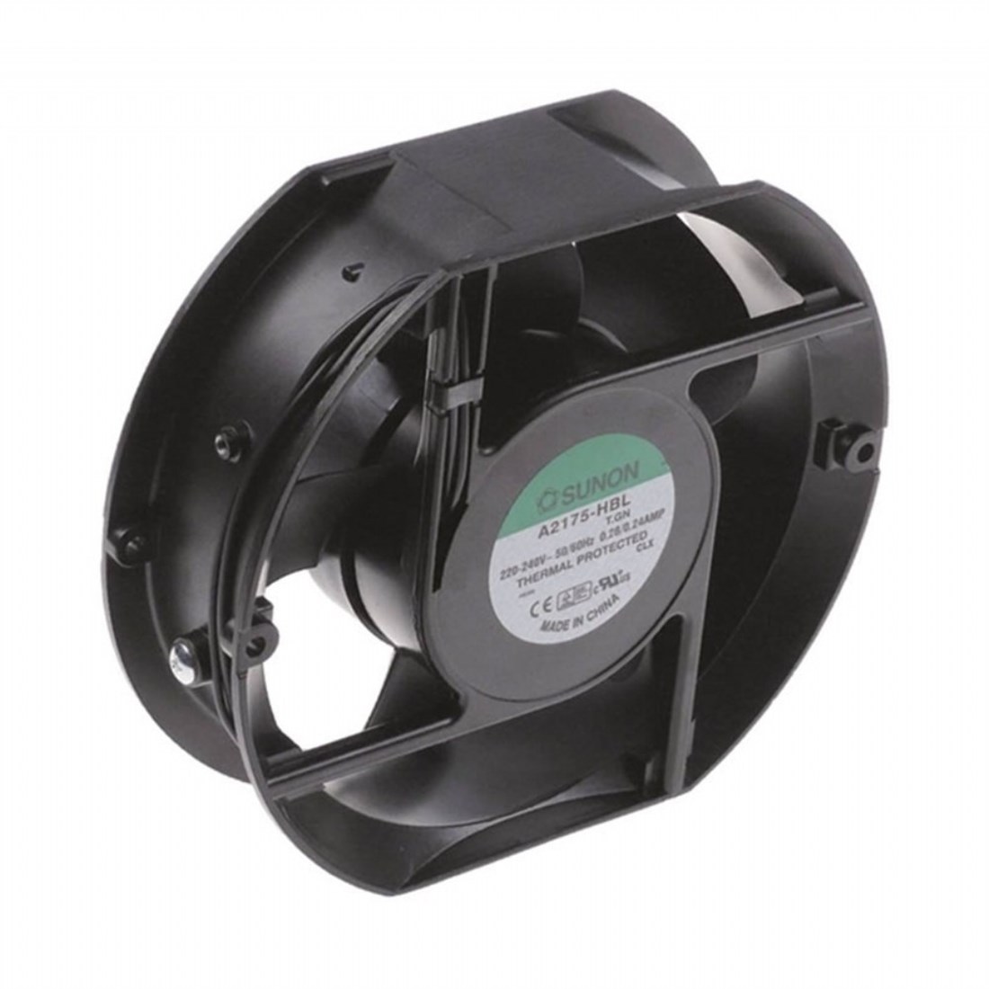 A2175-HBL.T.GN  240VAC 0.24A 2 Kablolu Fan