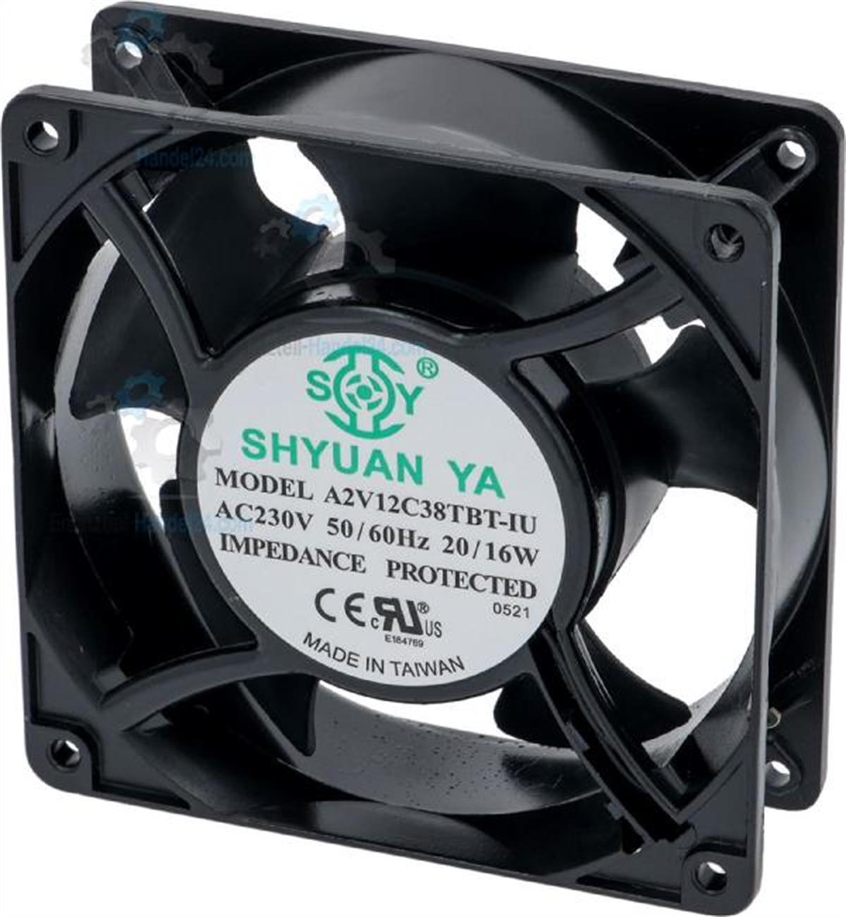 A2V12C38T SHYUAN-YA 120x120x38mm 230V Rulmanlı Aksiyel Fan