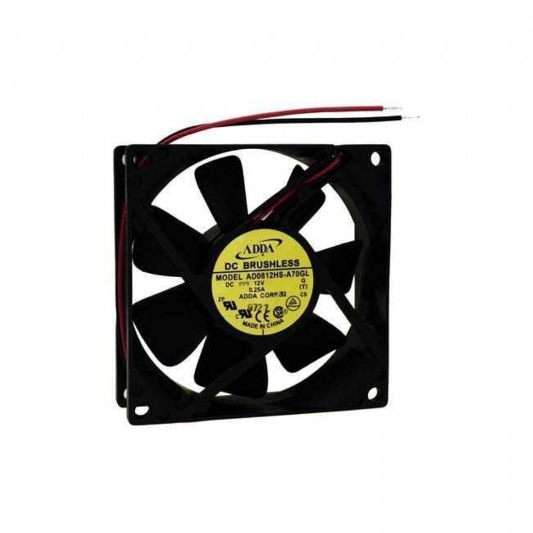 Adda 80x80x25 220v Rulmanlı 2300 rpm kare fan