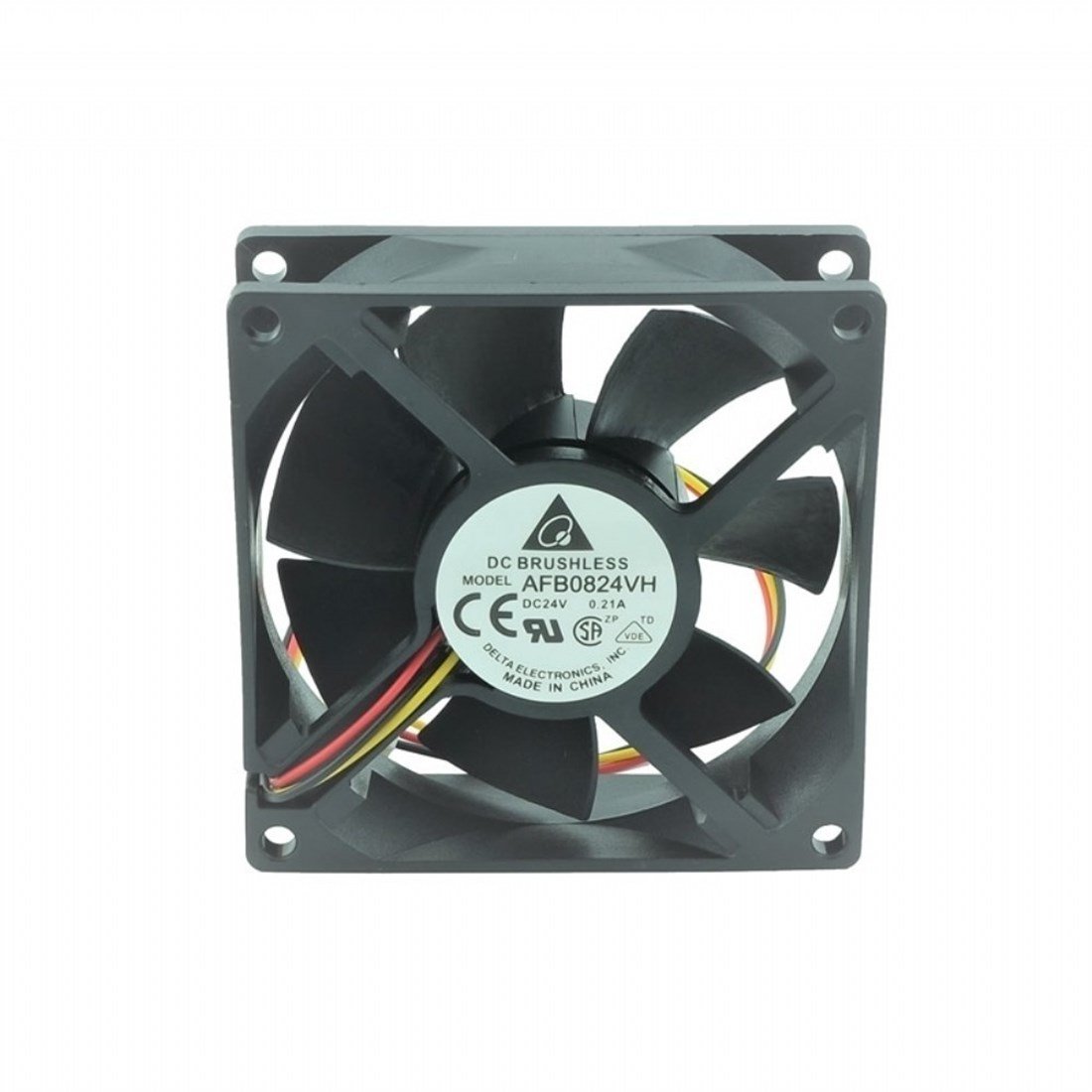 AFB0824VH-R00 80x80x25 24VDC 0.21A 3 Kablolu Fan