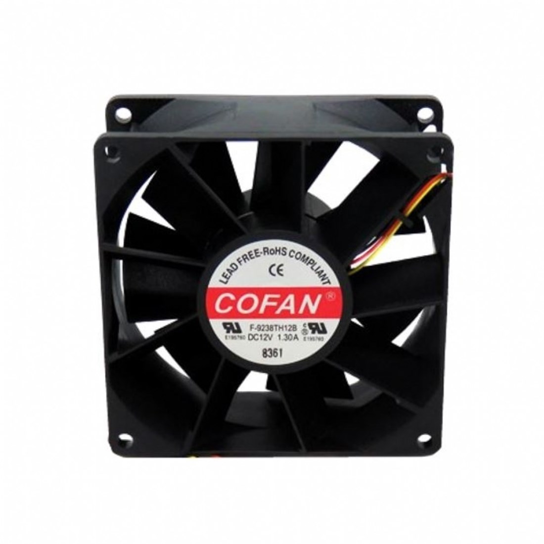 Cofan 92x92x38 12V Dc Çift Rulmanlı Fan