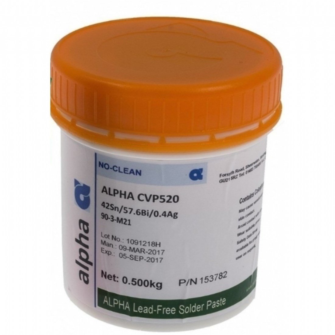 CVP520 Alpha Düşük Sıcaklıkta Eriyen Krem Lehim