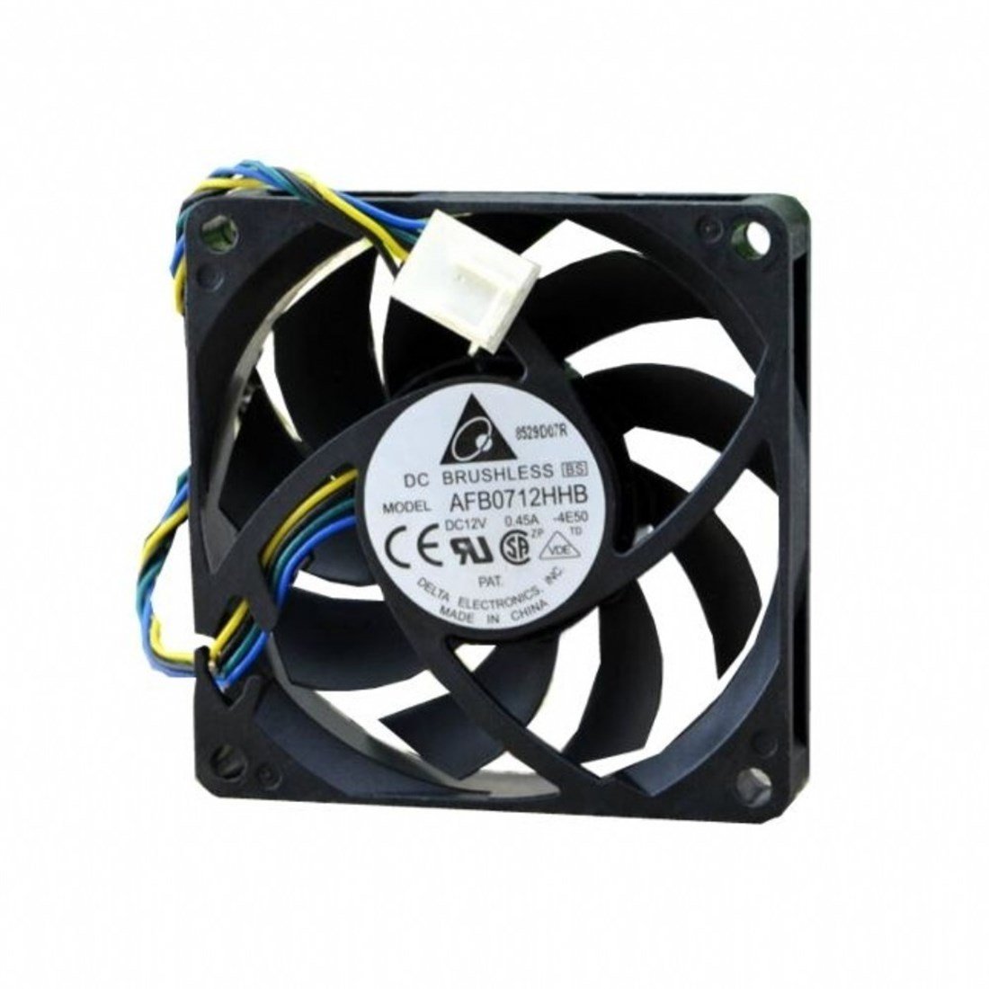 Delta 70x70x15 12V Dc 4 Kablolu Rulmanlı Fan  AFB0712HHB