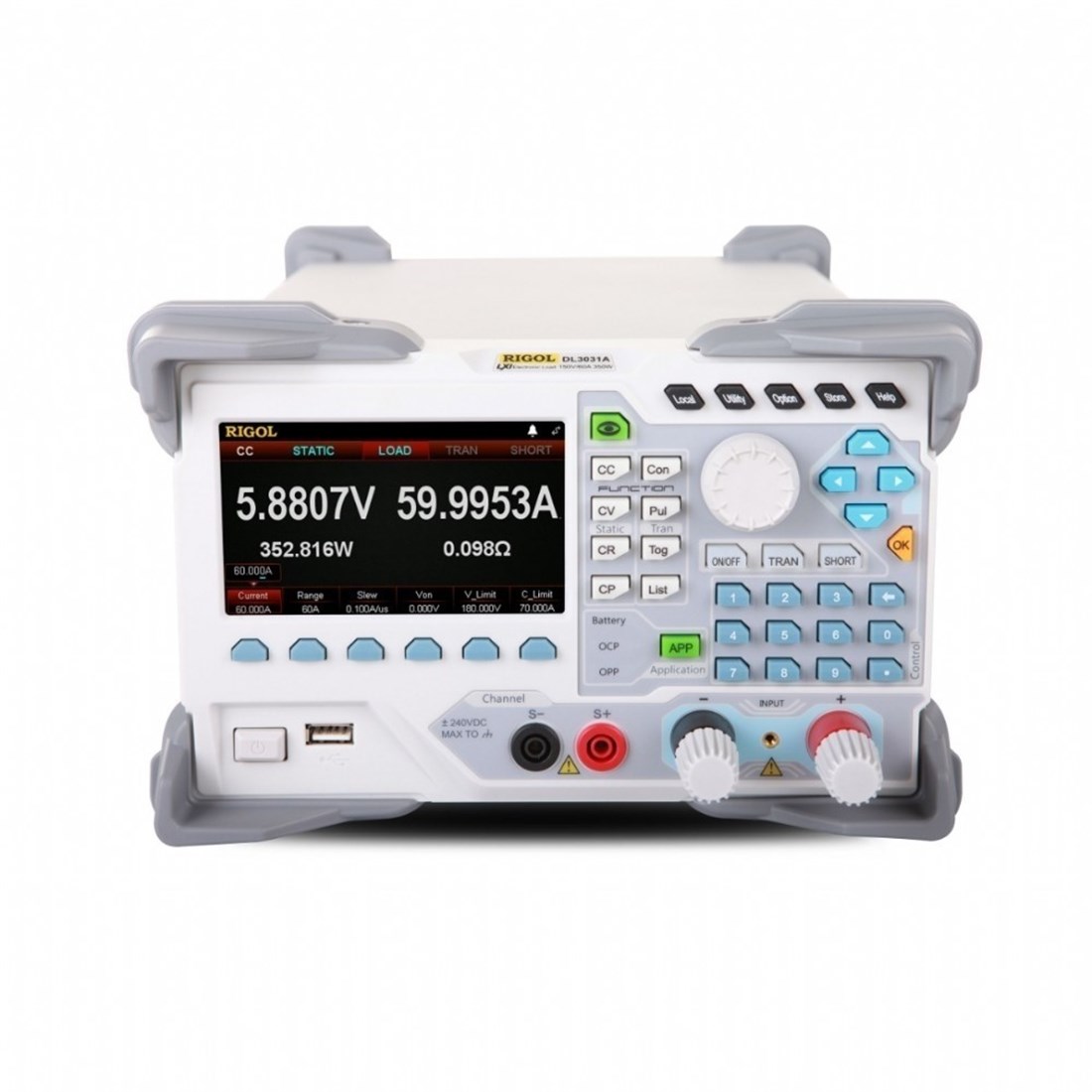 DL3031A Rigol Programlanabilir DC Elektronik Yük Tek Kanal DC 150V 60A 350W Lan Arayüzü