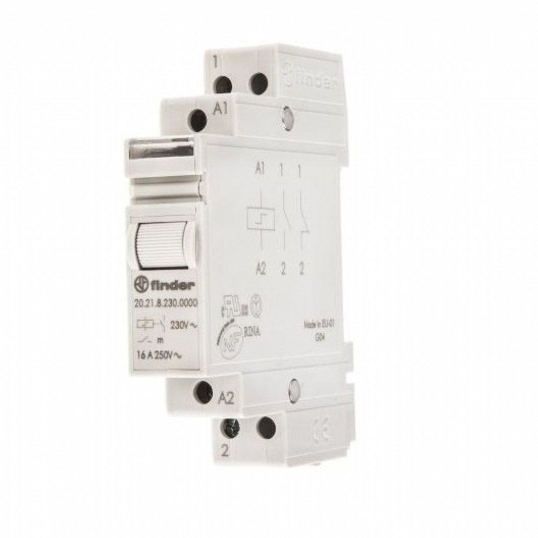 Finder 20.21.8.230.0000 Tek Faz Anahtar 1NA Modüler Darbe Akım Rölesi 230V AC