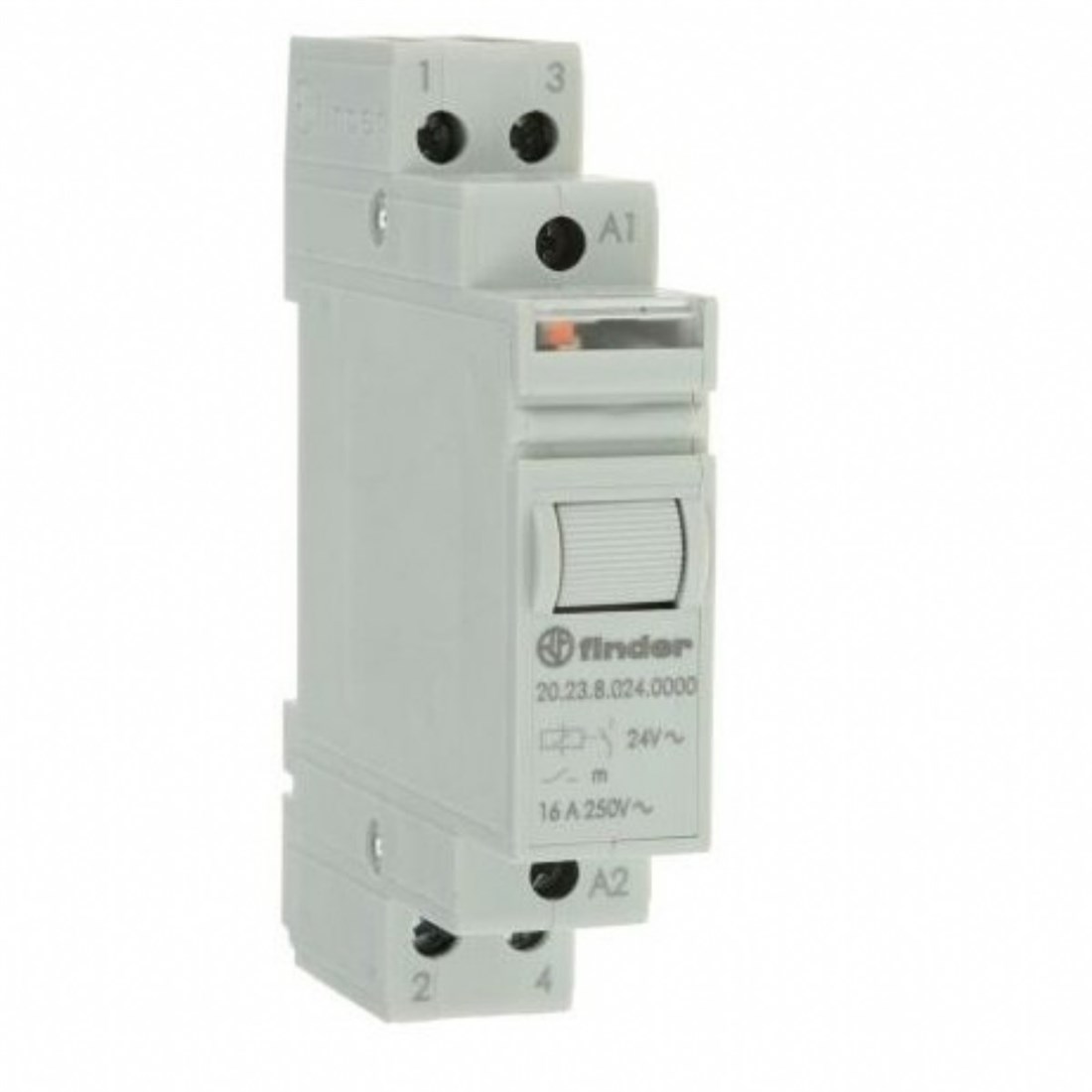 Finder 20.26.8.230.0000 3 Sıralı Çift Faz Anahtar 2NA Modüler Darbe Akım Rölesi 230V AC