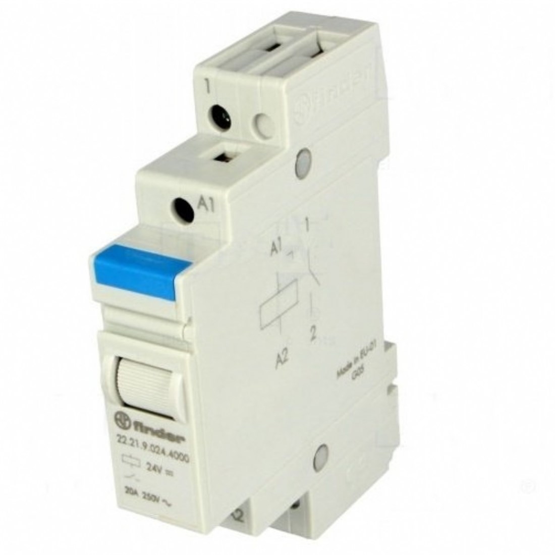 Finder 22.21.9.024.4000 Tek Faz Anahtar 1NA Modüler Tek Kalıcılı Röle 24V DC