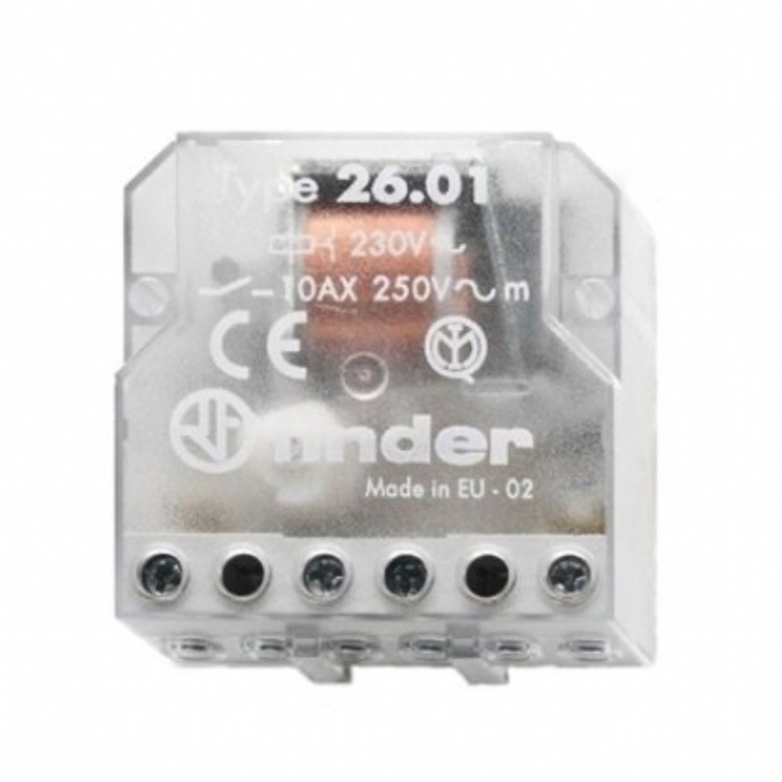 Finder 26.01.8.230.0000 Tek Faz Anahtar 1NA Darbe Akım Rölesi 230V AC