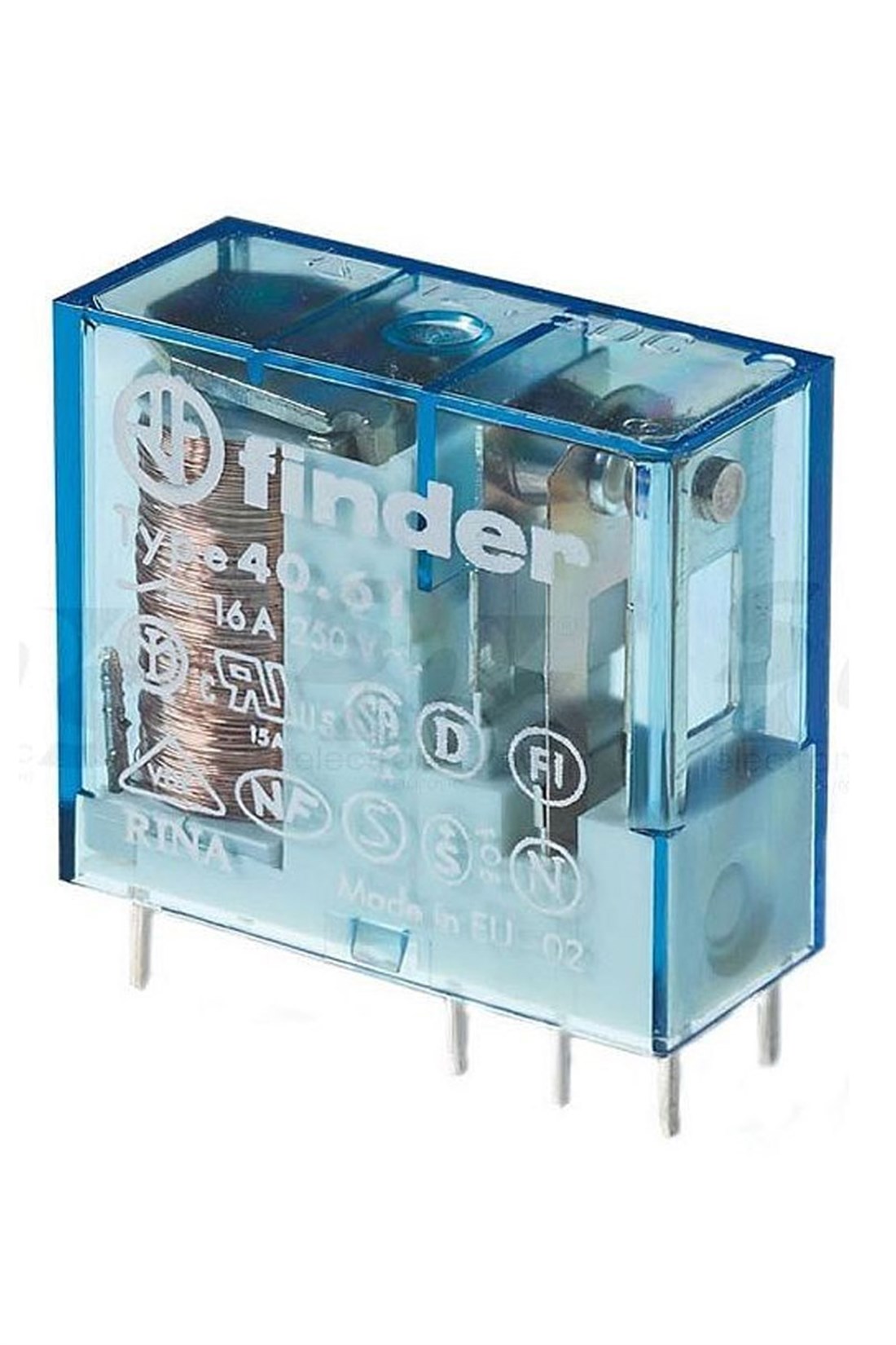 Finder 40.61.9.012.0000 1CO 16A 12V DC Minyatür Pcb Röle