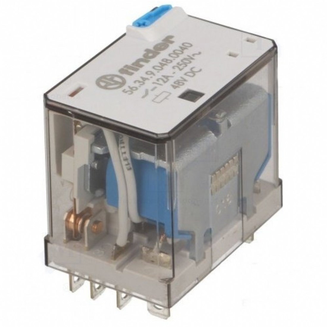 Finder 56.34.9.048.0040 Soket Tipi AgNi 4CO 12A 48V DC