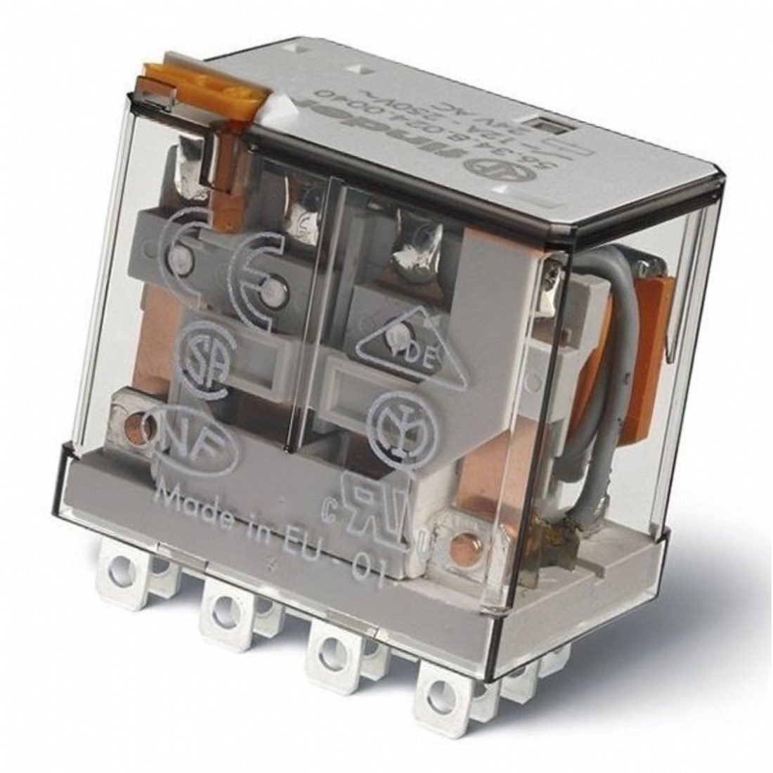 Finder 56.34.9.110.0040 Soket Tipi AgNi 4CO 12A 110V DC